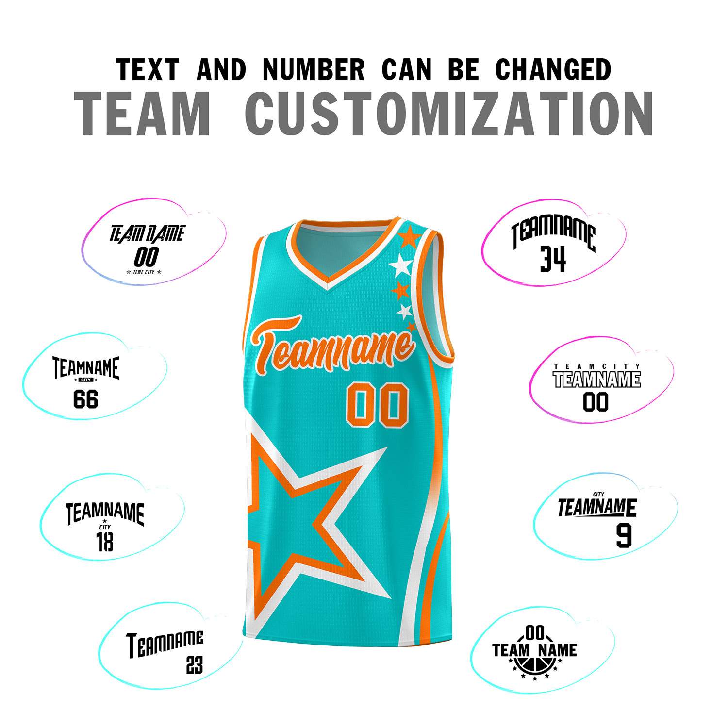 Custom Aqua Shoulder Stars Graffiti Pattern Sets Basketball Jersey
