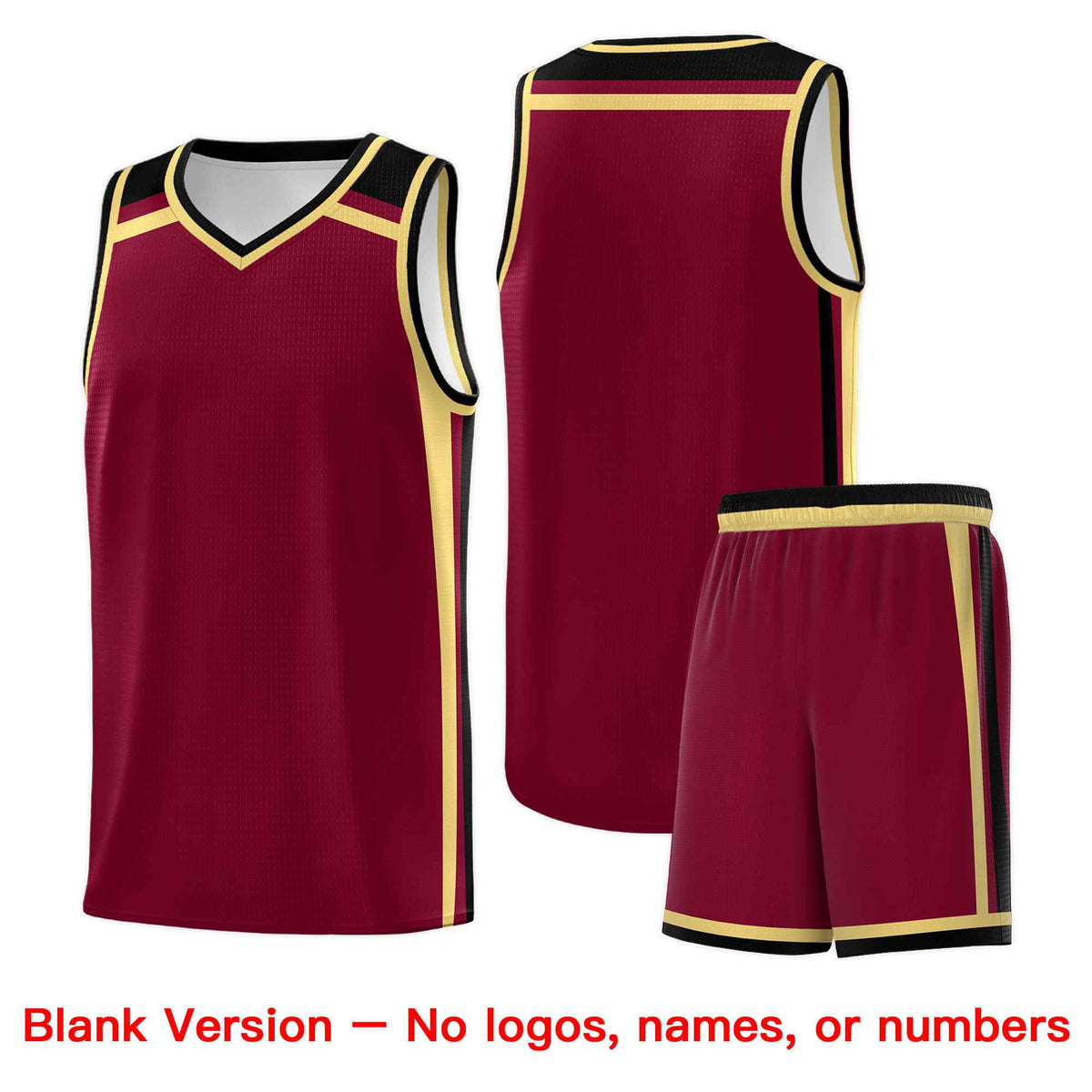 Custom Crimson Khaki Black Trendy Color Charge Series Sports Uniform Basketball Jersey| KXKSHOP