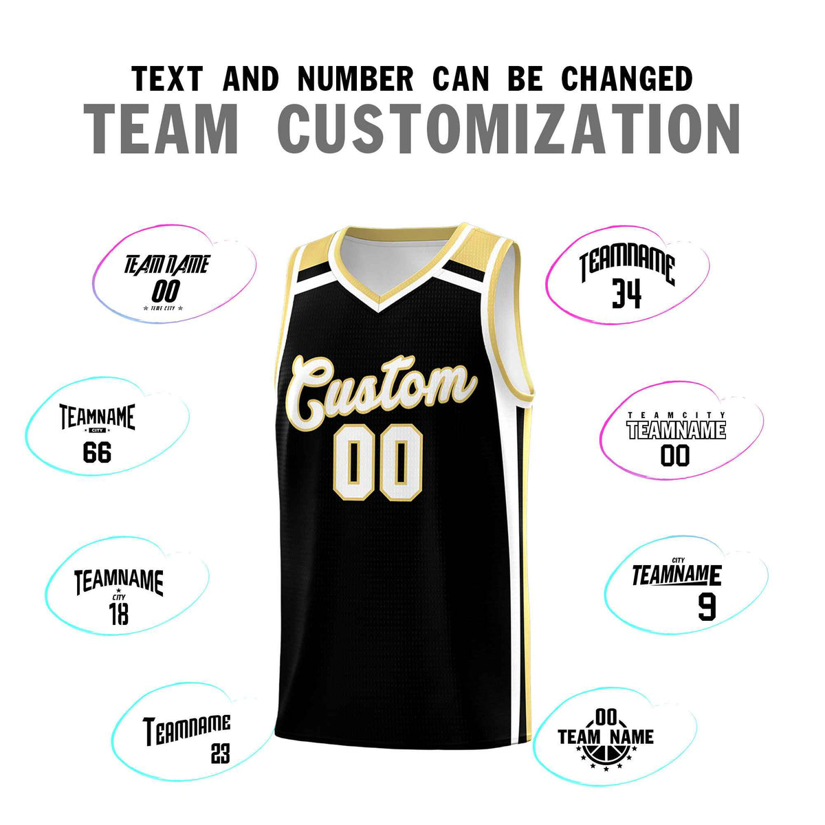 Custom Black Khaki White Trendy Color Charge Series Sports Uniform Basketball Jersey