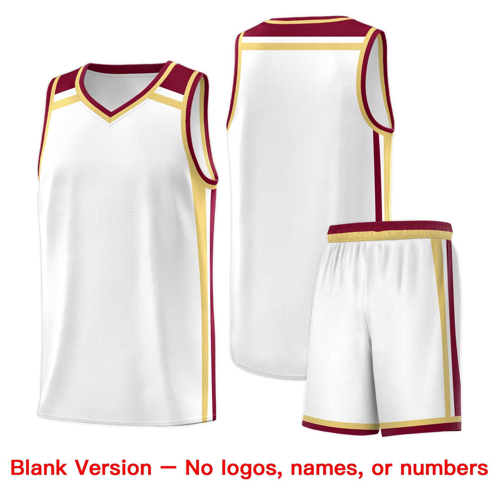 Custom White Khaki Crimson Trendy Color Charge Series Sports Uniform Basketball Jersey