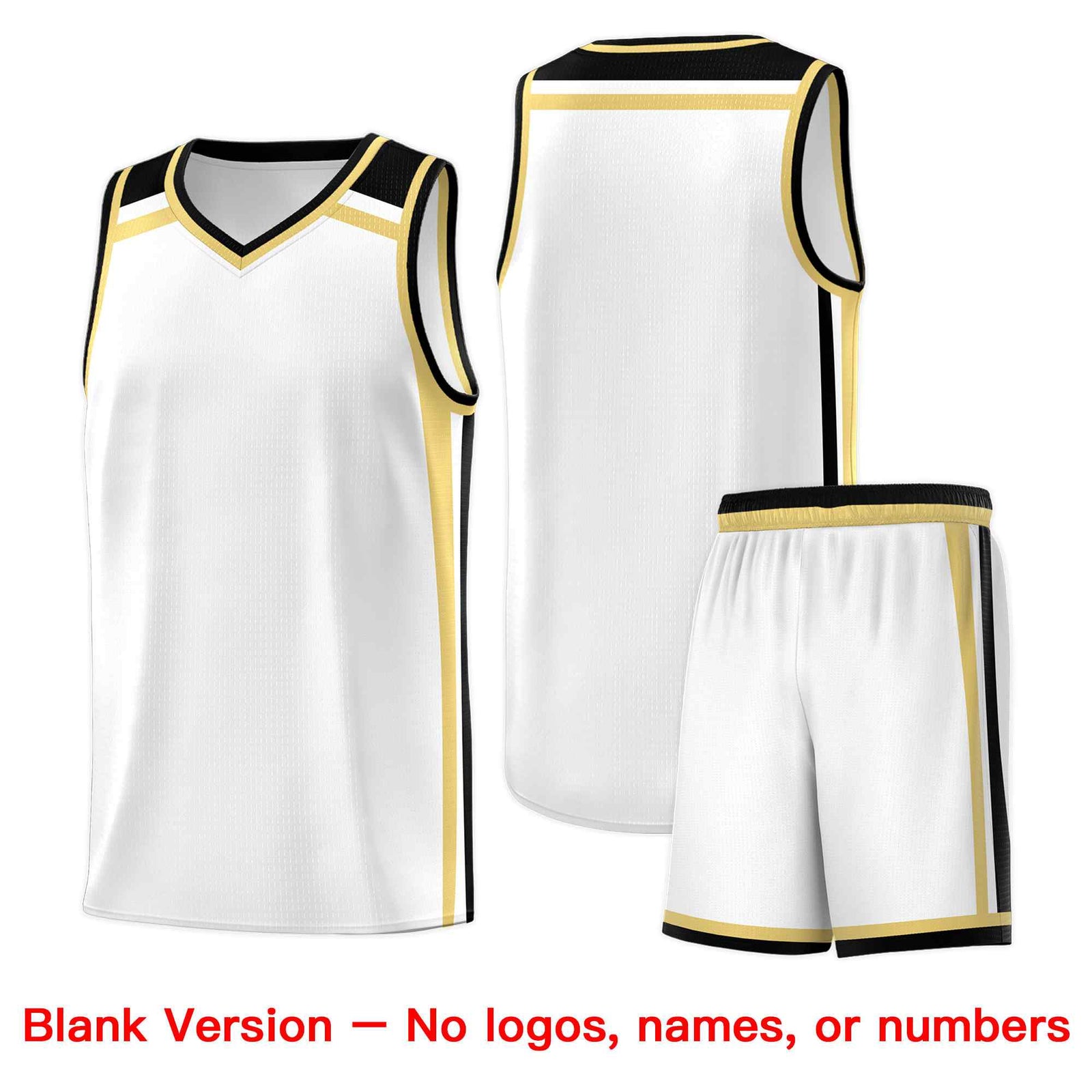 Custom White Khaki Black Trendy Color Charge Series Sports Uniform Basketball Jersey