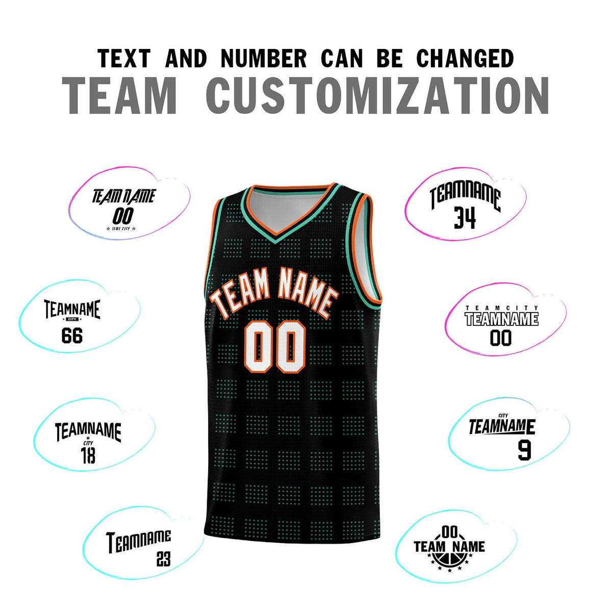 Custom Black Bright Green Trailblazer Dot Pattern Sports Uniform Basketball Jersey