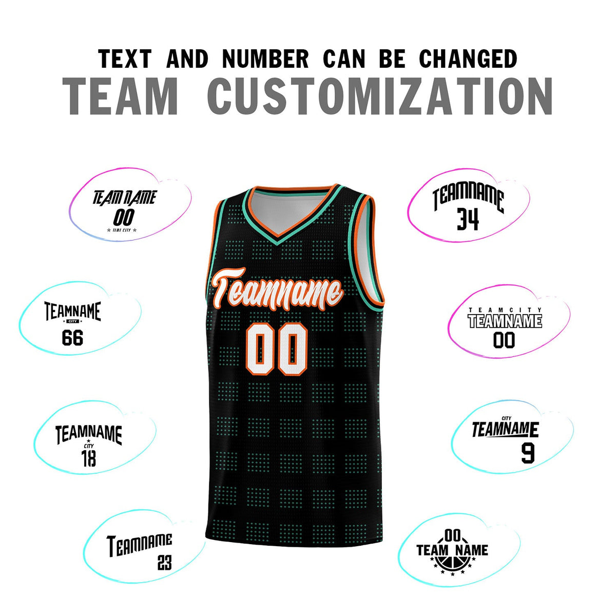 Custom Black Bright Green Trailblazer Dot Pattern Sports Uniform Basketball Jersey