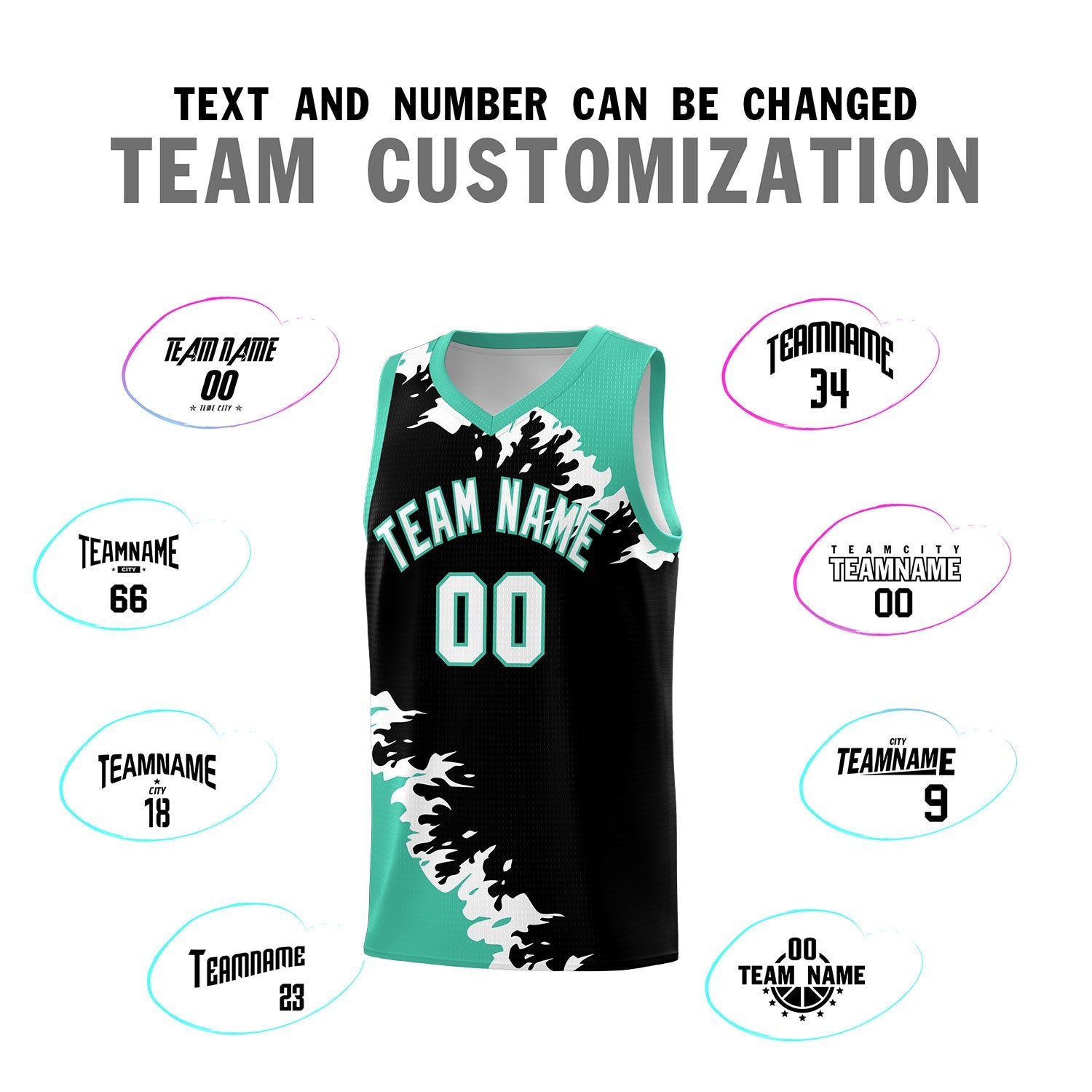 Custom Black Bright Green-White Sparkle Print Pattern Basketball Kits