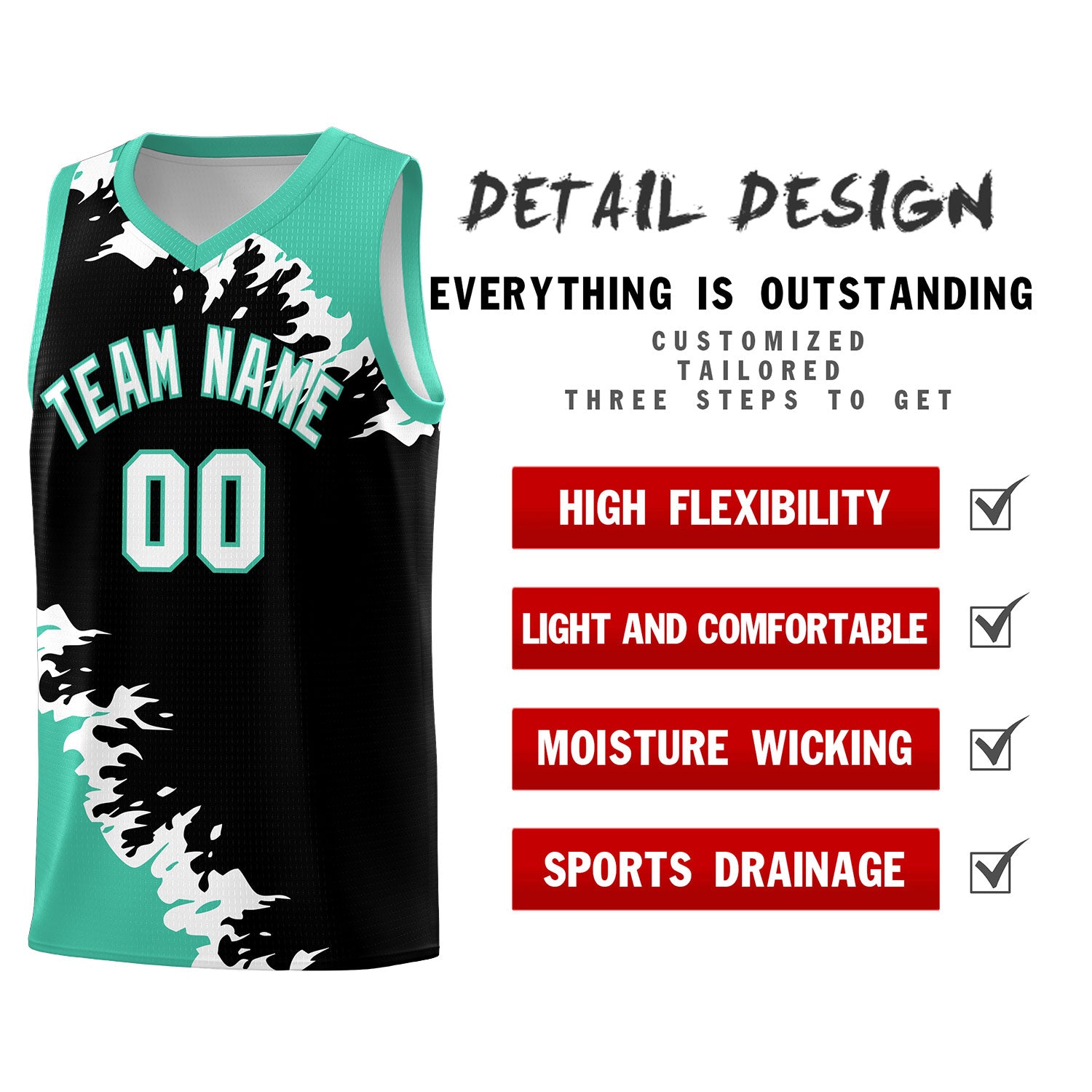 Custom Black Bright Green-White Sparkle Print Pattern Basketball Kits