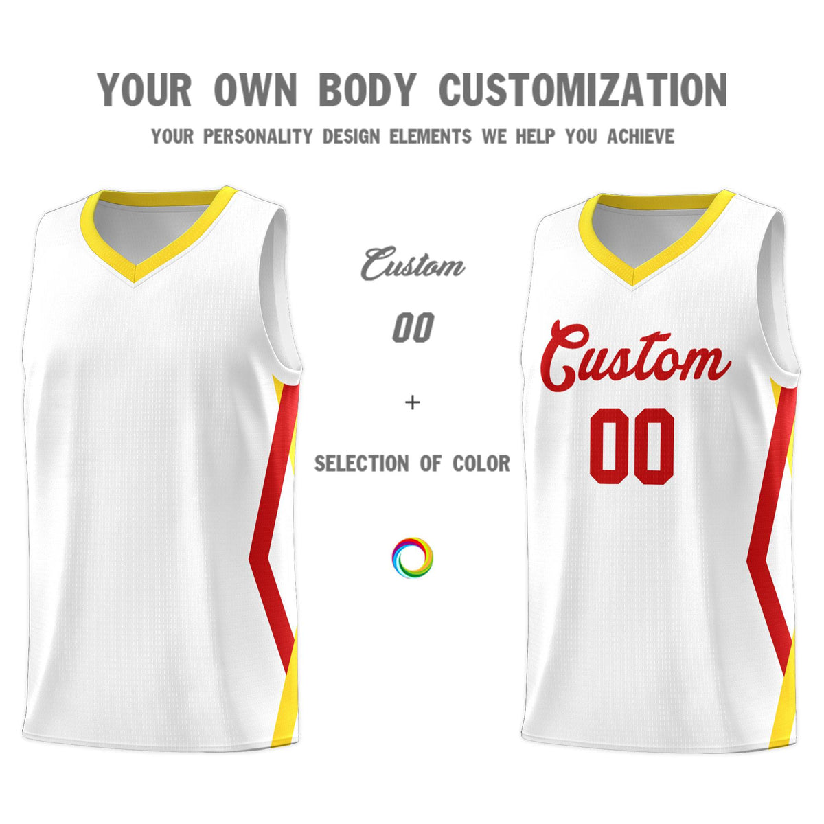 Custom White Side Rhombus Graffiti Pattern Sets Basketball Jersey