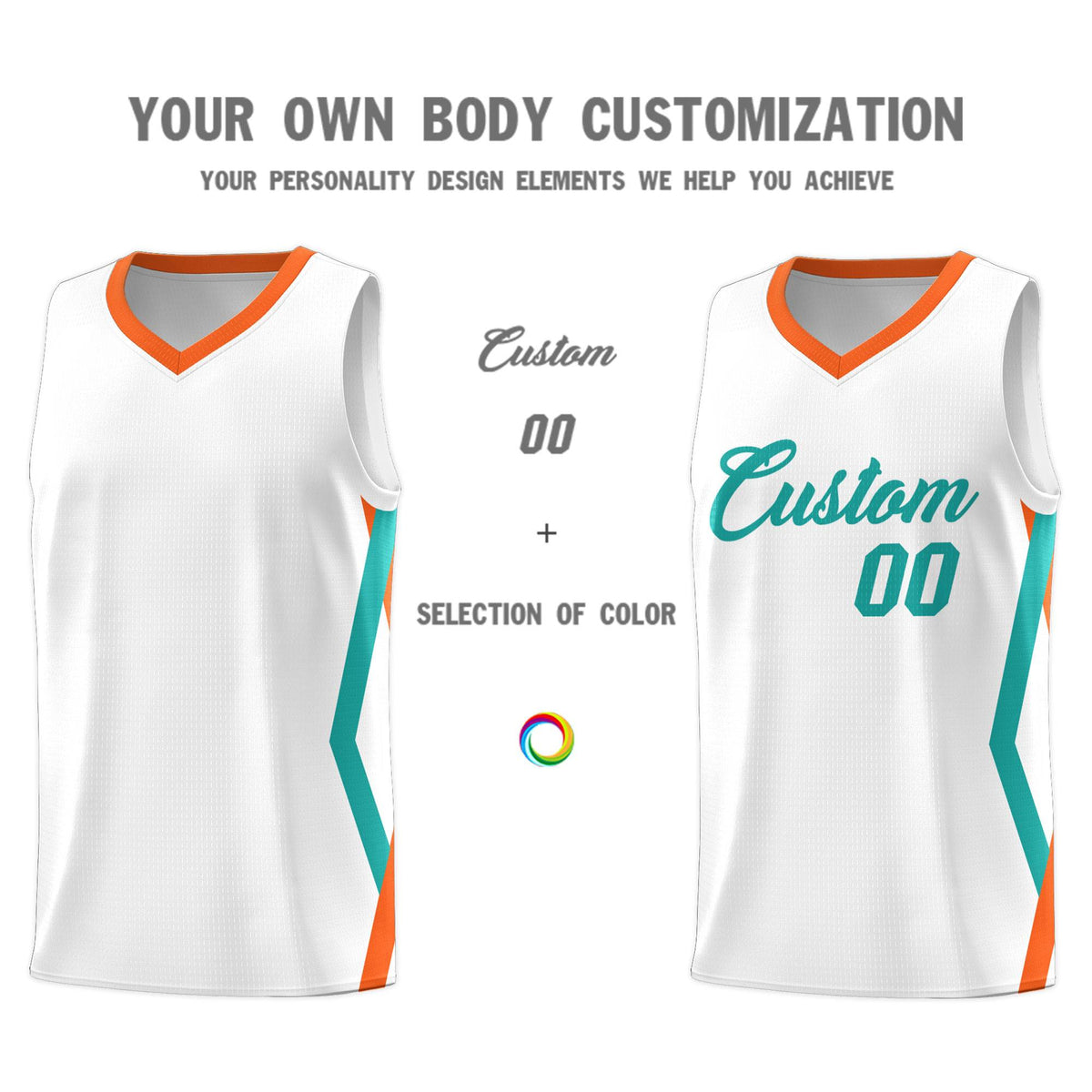 Custom White Side Rhombus Graffiti Pattern Sets Basketball Jersey