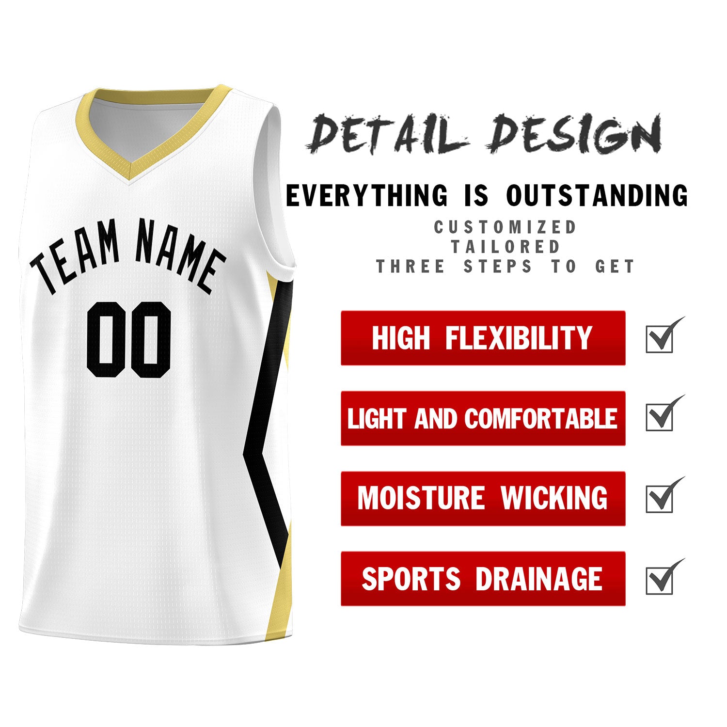 Custom White Side Rhombus Graffiti Pattern Sets Basketball Jersey
