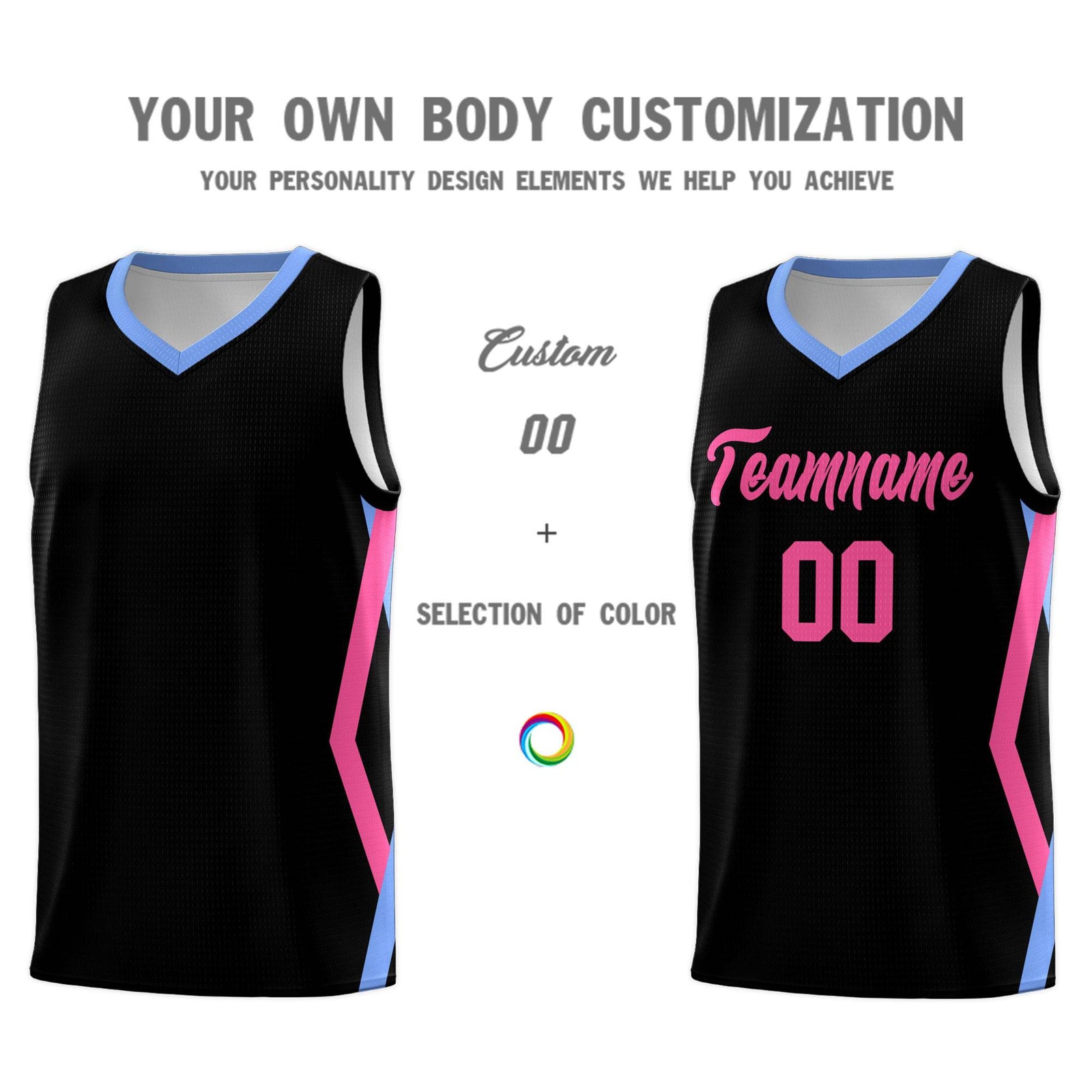 Custom Black Side Rhombus Graffiti Pattern Sets Basketball Jersey