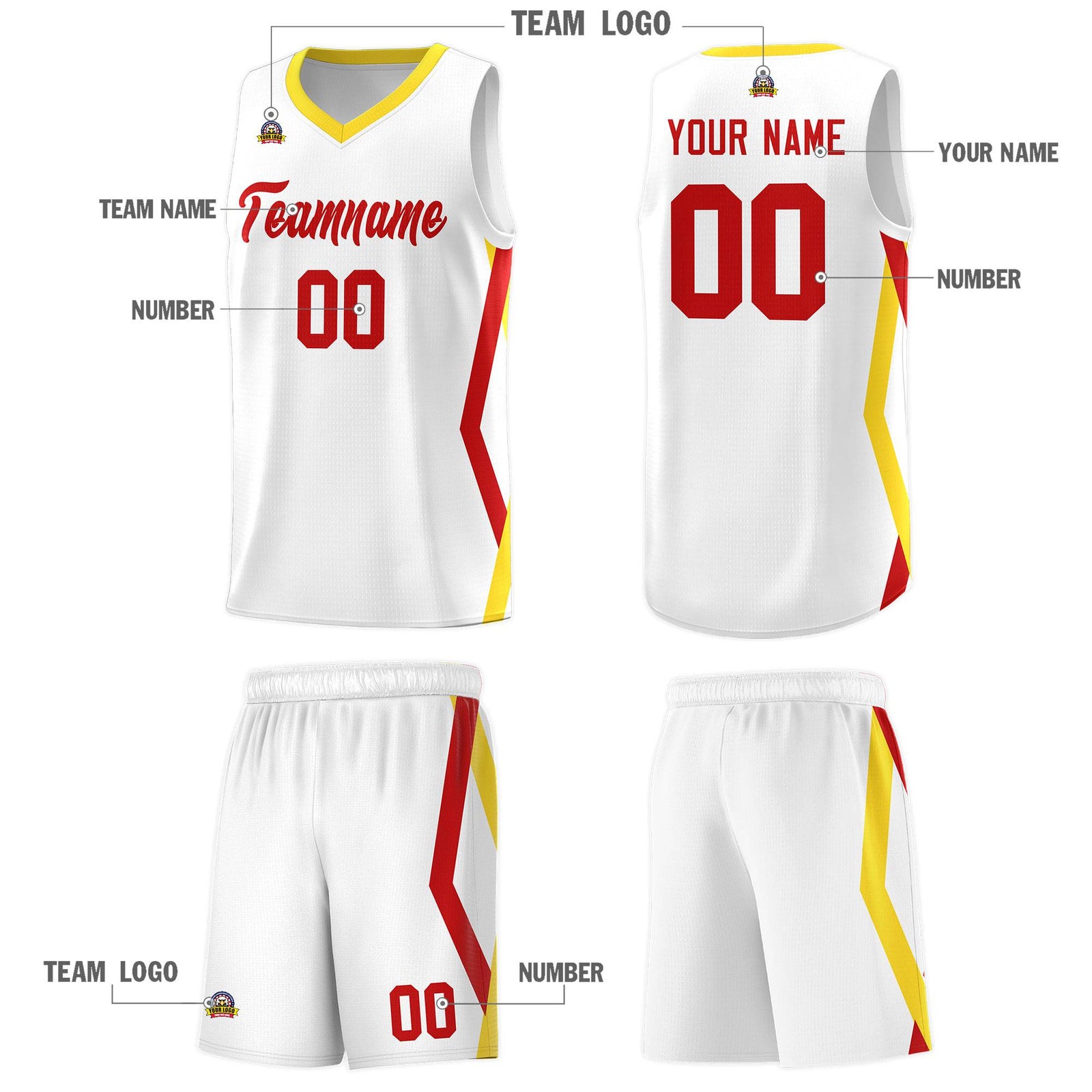 Custom White Side Rhombus Graffiti Pattern Sets Basketball Jersey
