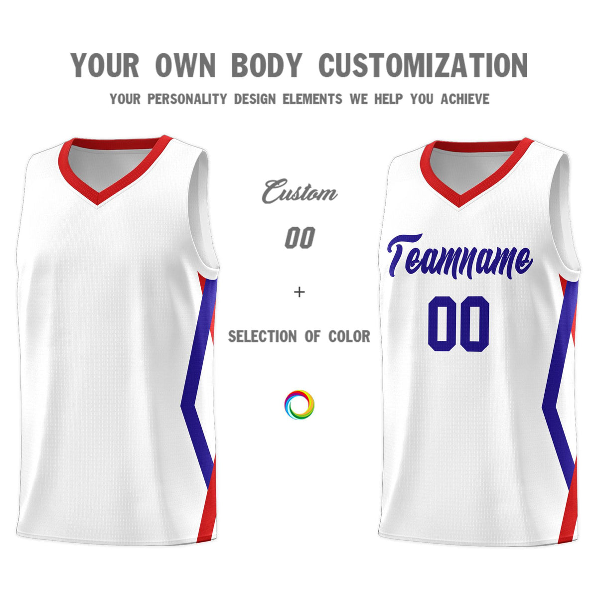 Custom White Side Rhombus Graffiti Pattern Sets Basketball Jersey