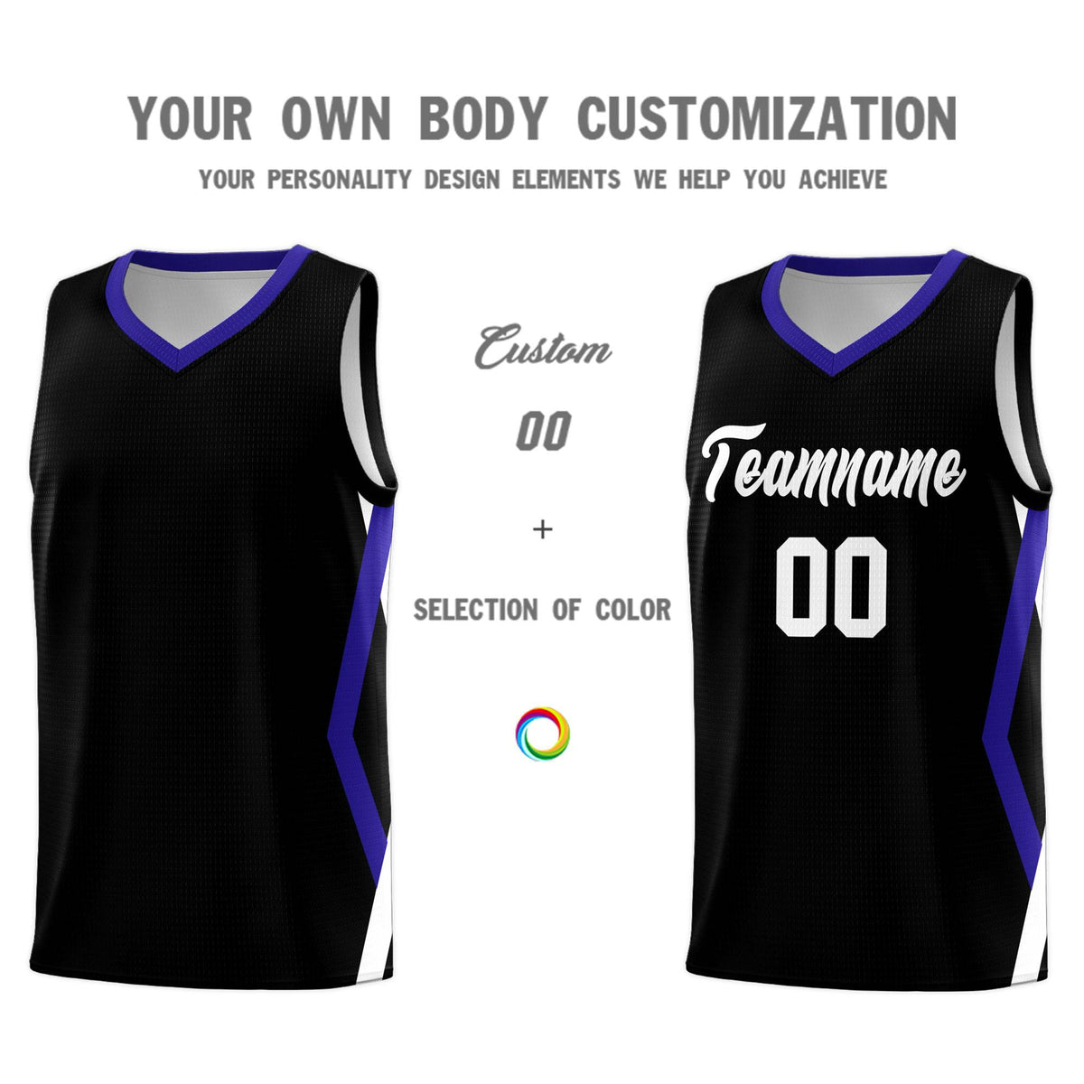 Custom Black Side Rhombus Graffiti Pattern Sets Basketball Jersey