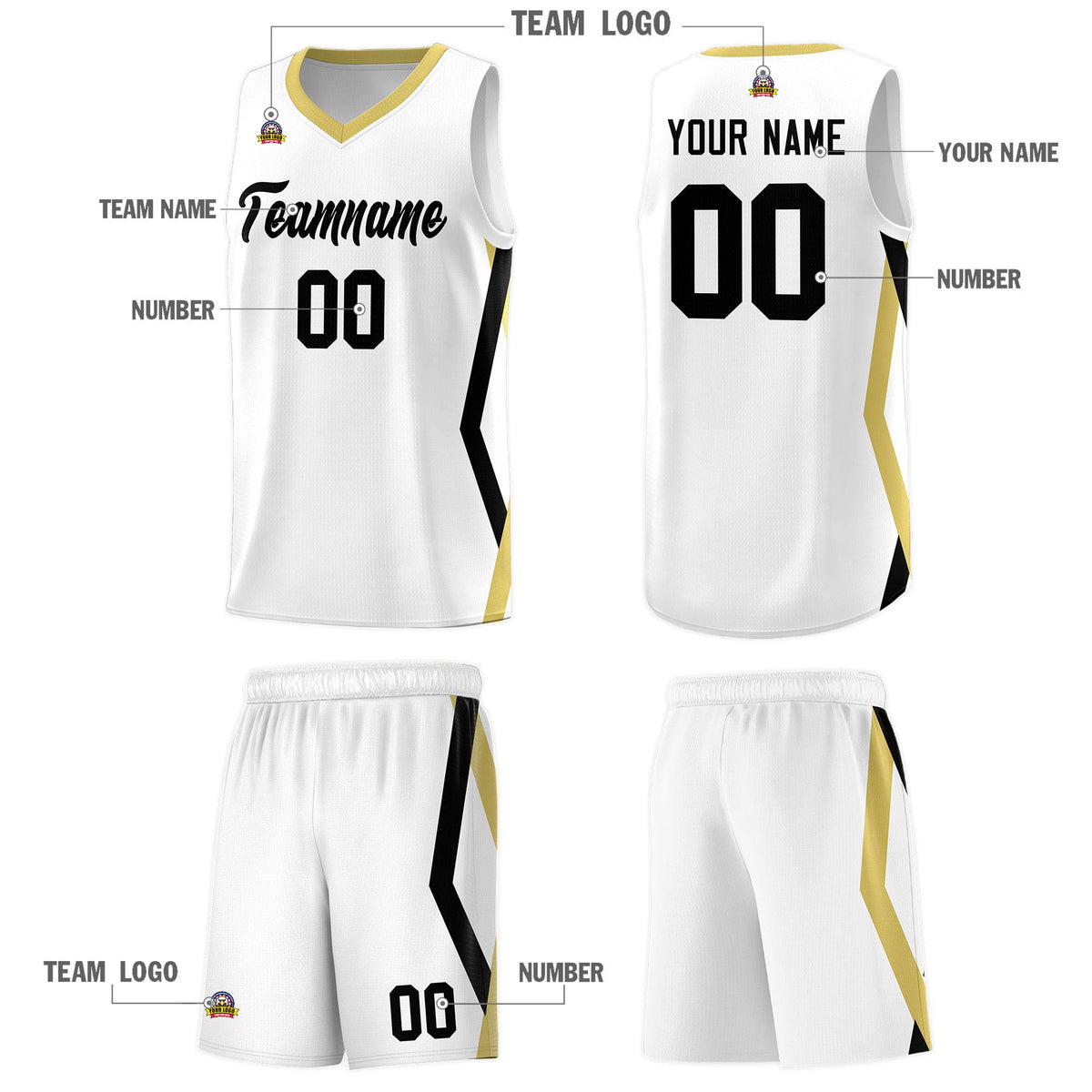 Custom White Side Rhombus Graffiti Pattern Sets Basketball Jersey