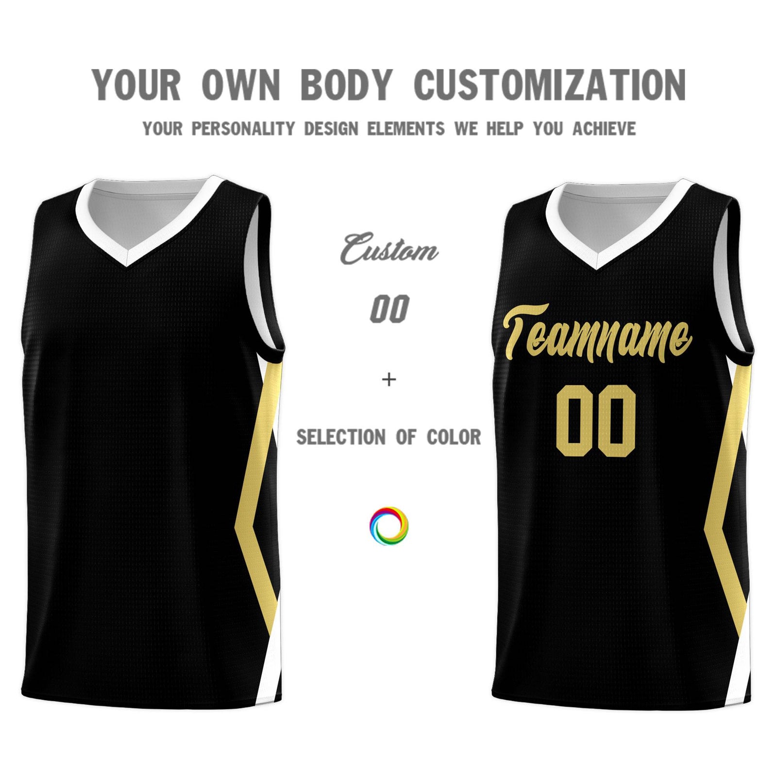 Custom Black Side Rhombus Graffiti Pattern Sets Basketball Jersey