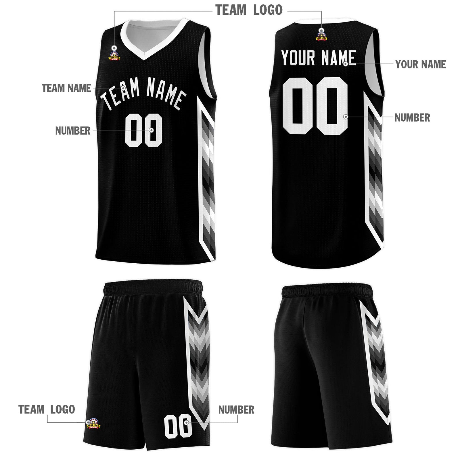 Custom White Mosaic Gradient Fashion Sports Uniform Basketball Jersey