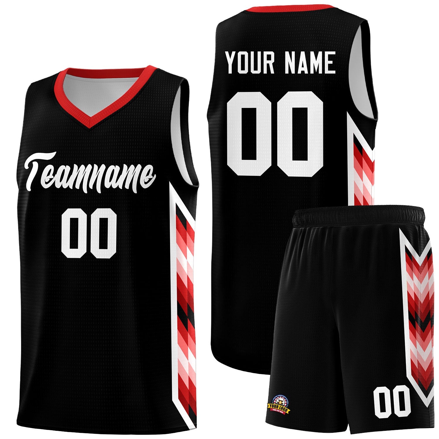 Custom Black Mosaic Gradient Fashion Sports Uniform Basketball Jersey