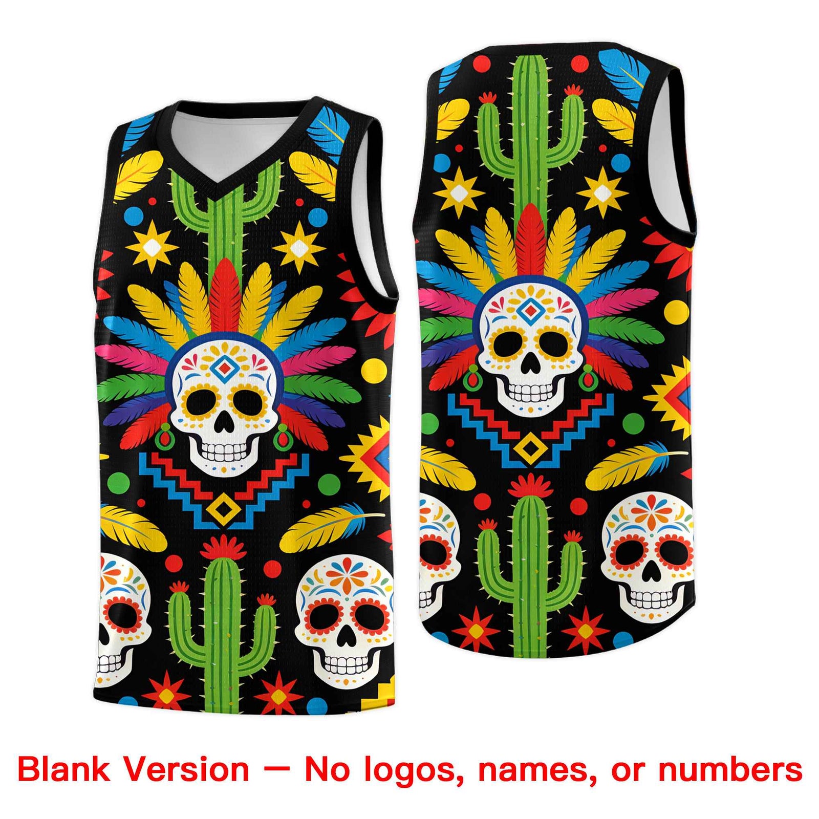 Custom White Orange Mexican Colors Graffiti Patterns Lightweight Uniform Basketball Jersey