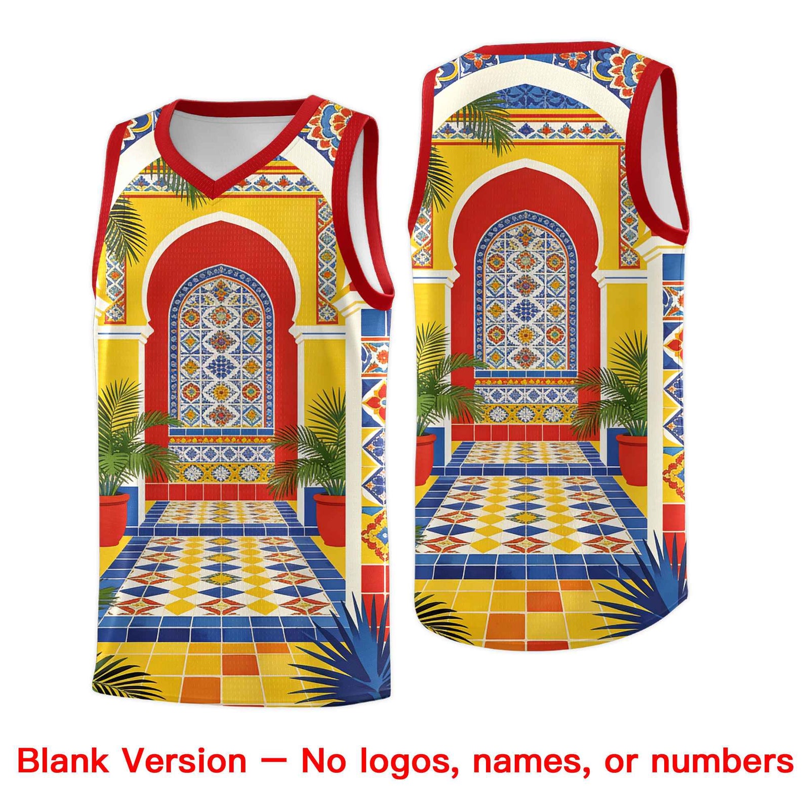 Custom White Orange Mexican Colors Graffiti Patterns Lightweight Uniform Basketball Jersey