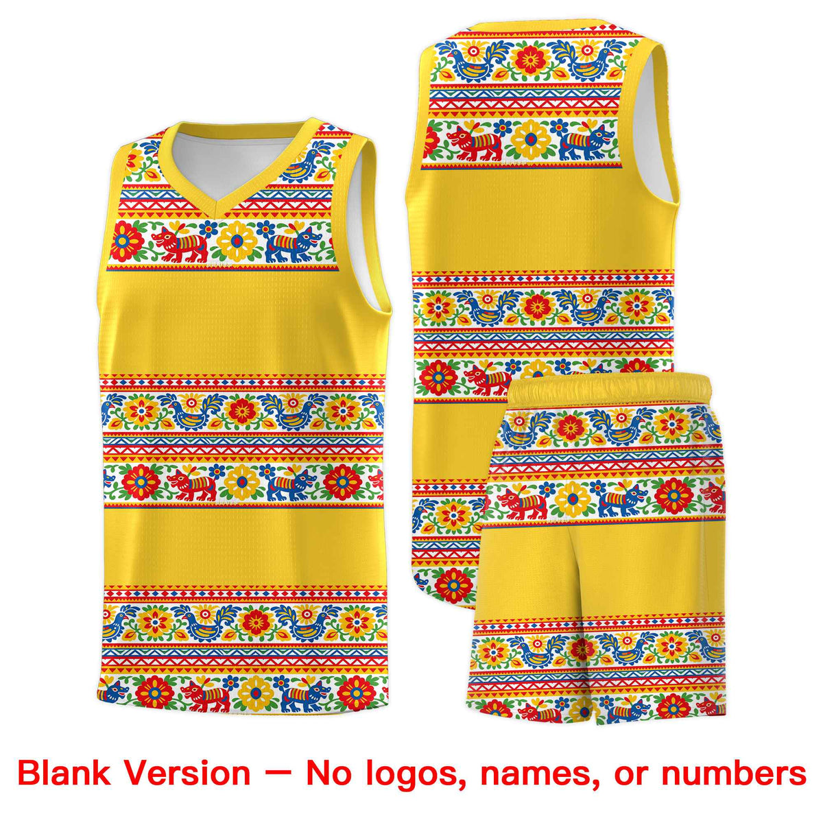 Custom White Orange Mexican Colors Graffiti Patterns Lightweight Uniform Basketball Jersey