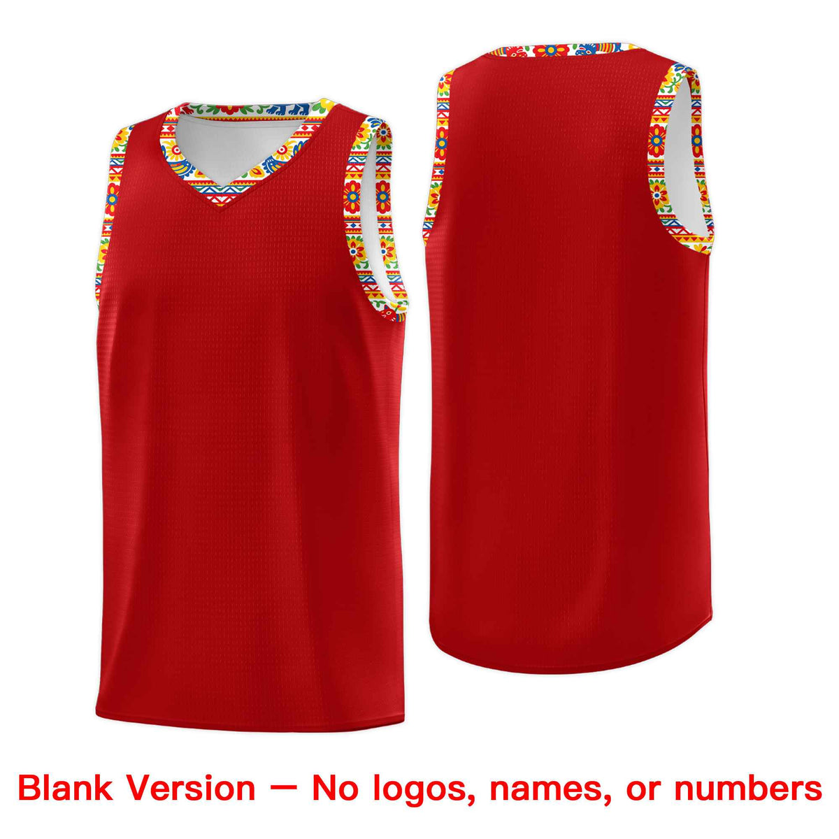 Custom White Orange Mexican Colors Graffiti Patterns Lightweight Uniform Basketball Jersey
