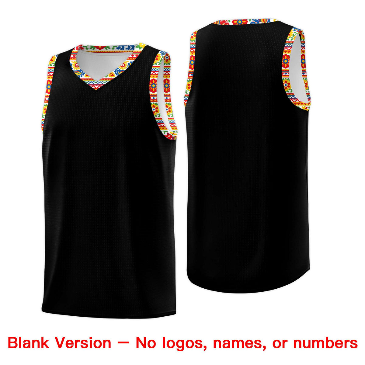 Custom White Orange Mexican Colors Graffiti Patterns Lightweight Uniform Basketball Jersey