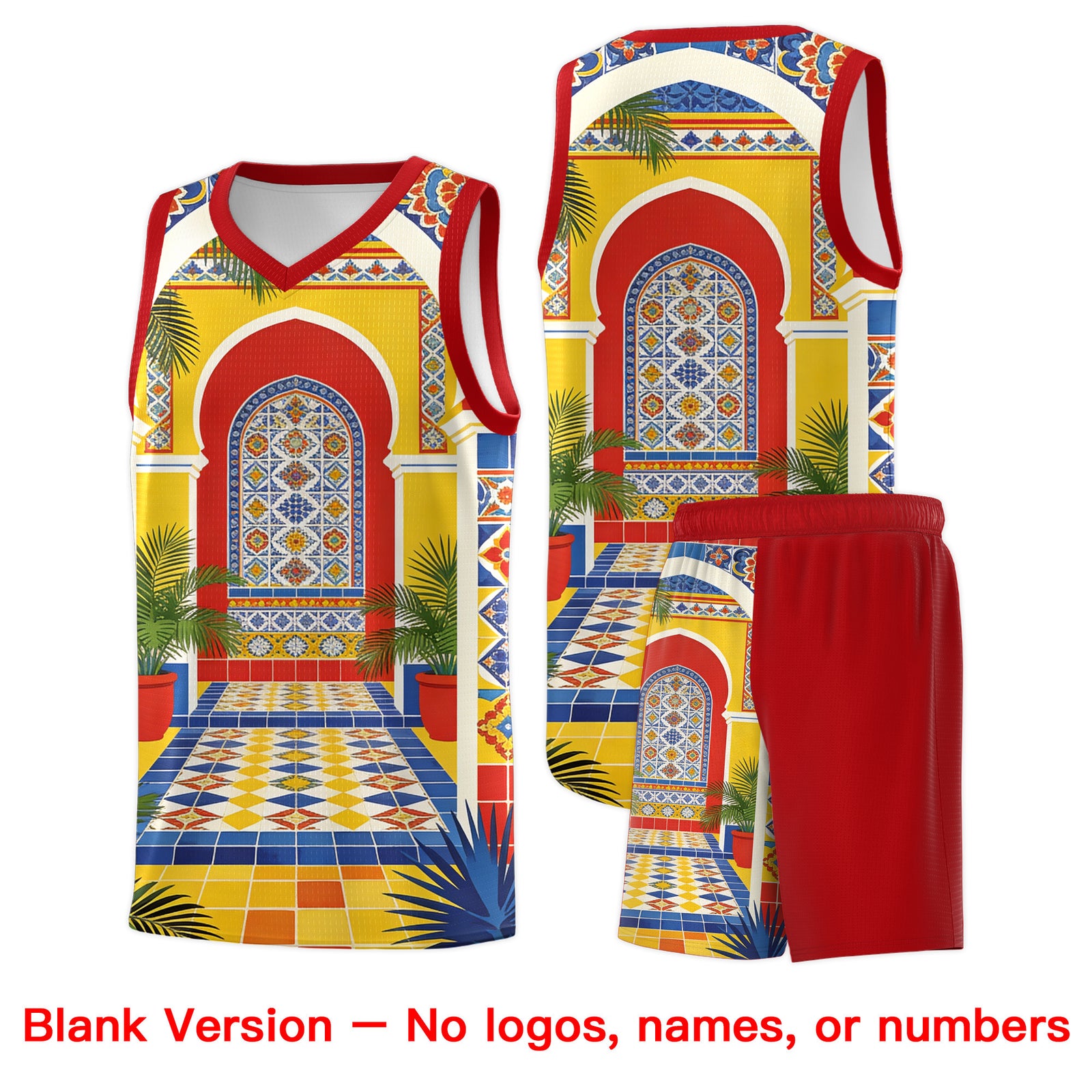 Custom White Orange Mexican Colors Graffiti Patterns Lightweight Uniform Basketball Jersey
