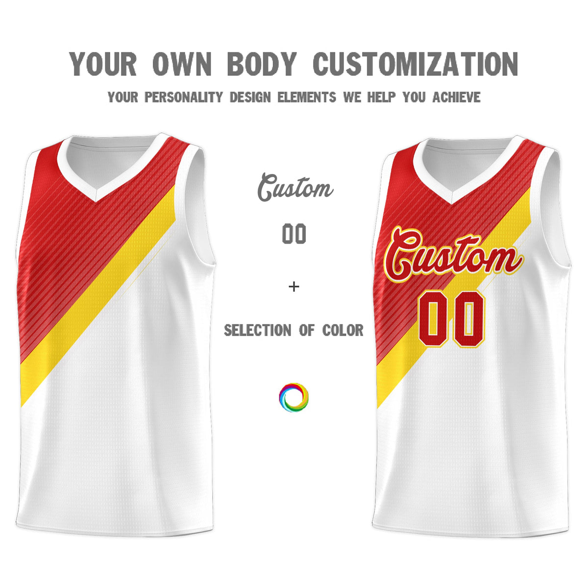 Custom Red White Diagonal Stripes Color Block Sets Basketball Jersey | For Men,Perfect for Teams,Perfect for Coaches,Sublimation Printed,For Kid,For Youth | KXKSHOP