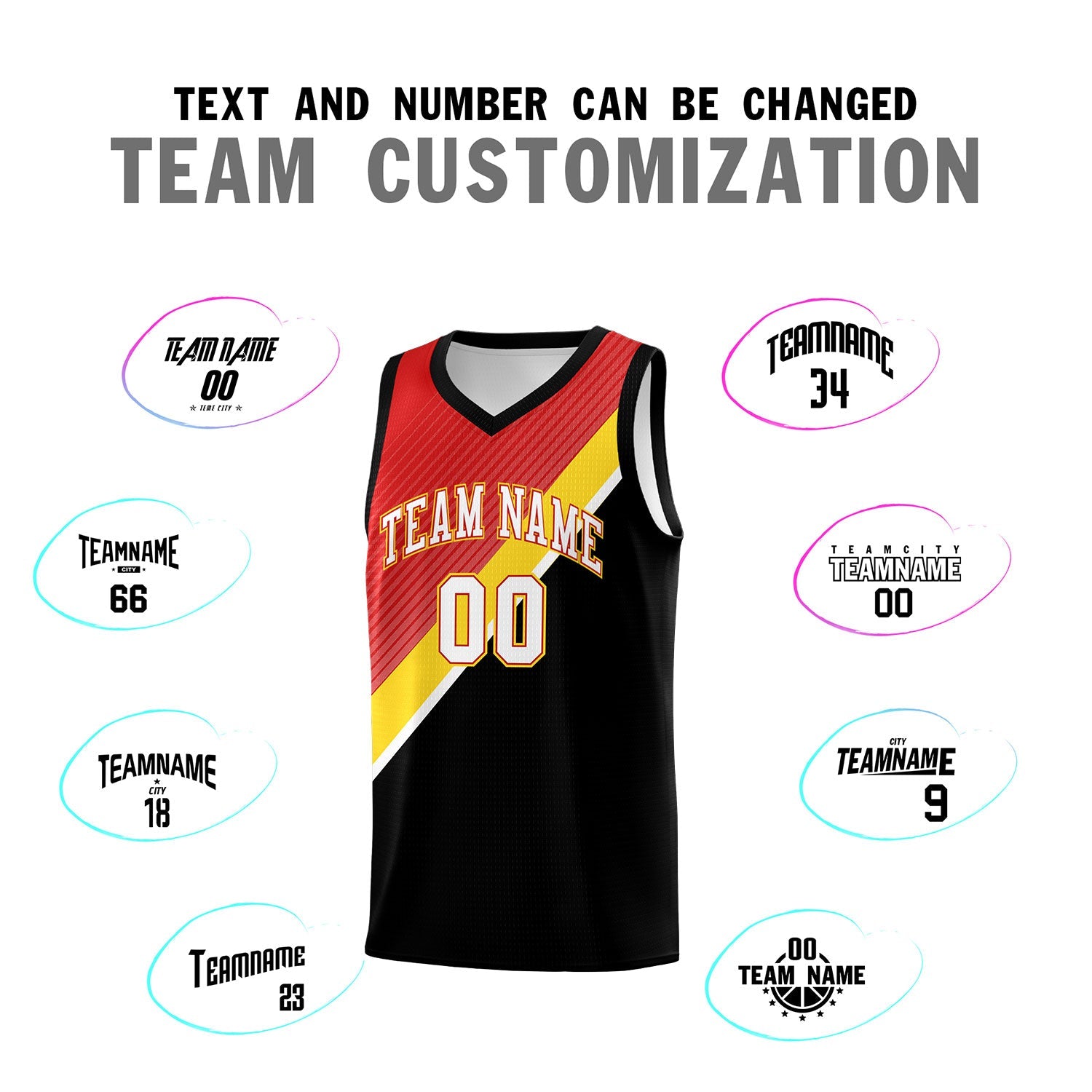 Custom Red Black Diagonal Stripes Color Block Sets Basketball Jersey | For Men,Perfect for Teams,Perfect for Coaches,Sublimation Printed,For Kid,For Youth | KXKSHOP