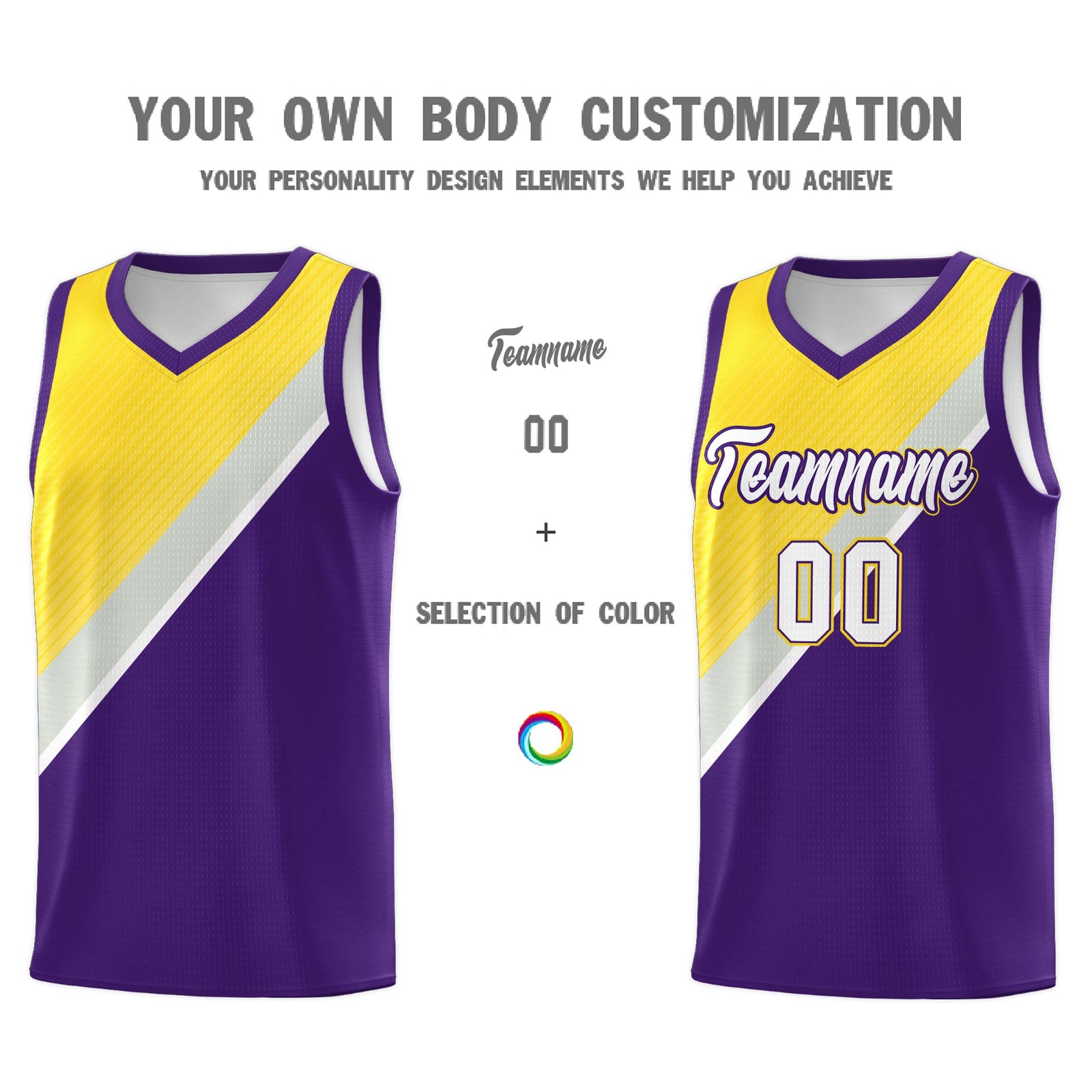 Custom Purple Gray Diagonal Stripes Color Block Sets Basketball Jersey | For Men,Perfect for Teams,Perfect for Coaches,Sublimation Printed,For Kid,For Youth | KXKSHOP
