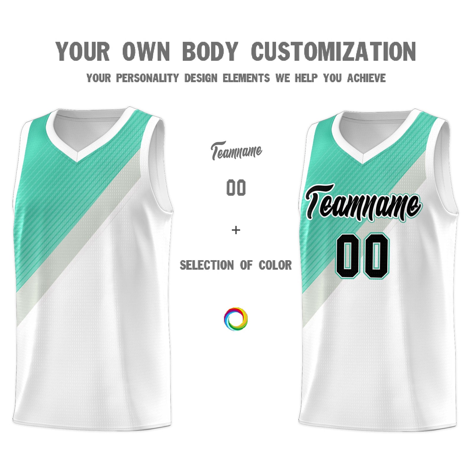 Custom White Bright Green Gray Diagonal Stripes Color Block Sets Basketball Jersey | For Men,Perfect for Teams,Perfect for Coaches,Sublimation Printed,For Kid,For Youth | KXKSHOP