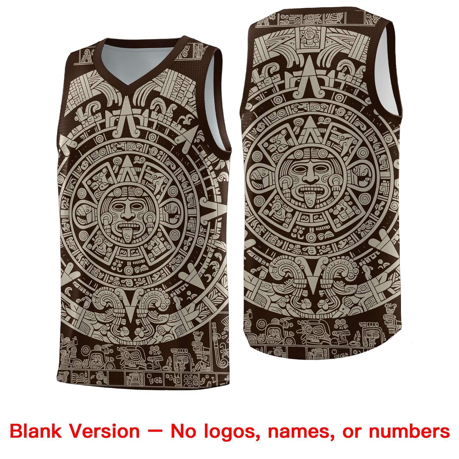 Custom Youth Basketball Jerseys Light Khaki Aztec Sun Stone Design Team Uniform