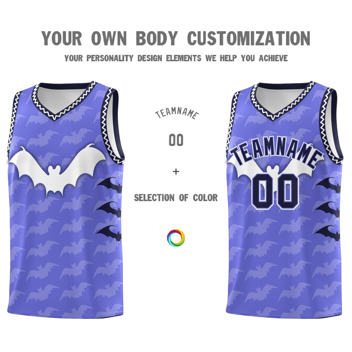 Custom Purple White Bat Pattern Halloween Basketball Jersey | For Men,For Kid,For Youth,Sublimation Printed,Perfect for Training,Perfect for Parties,Add Name and Numbern | KXKSHOP