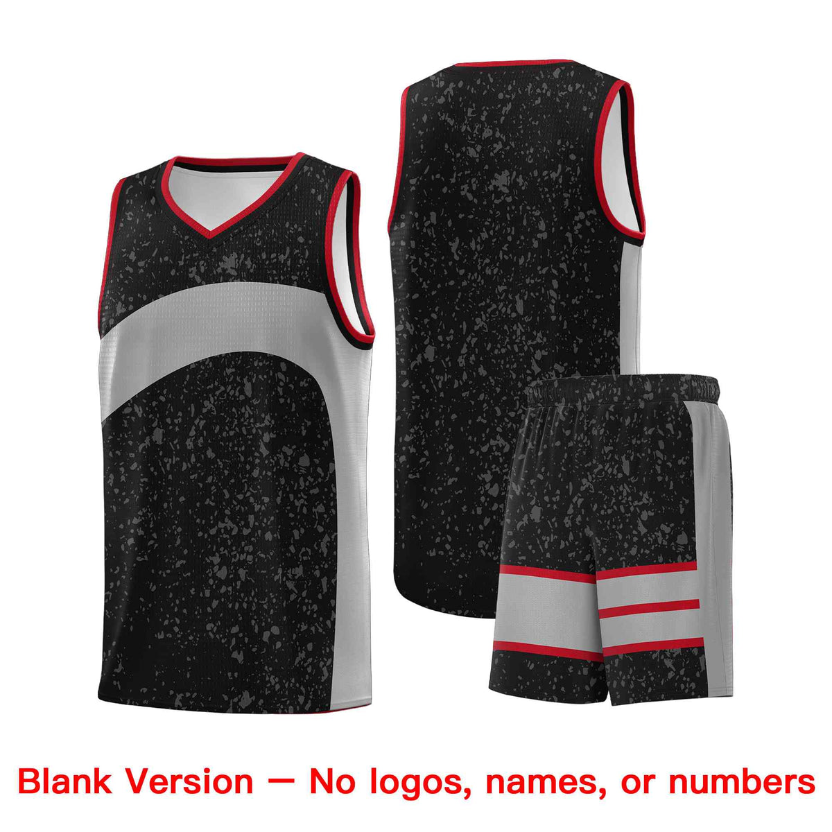 Custom Black Light Gray Dot Graffiti Pattern Irregular Team Names Sports Uniform Basketball Jersey