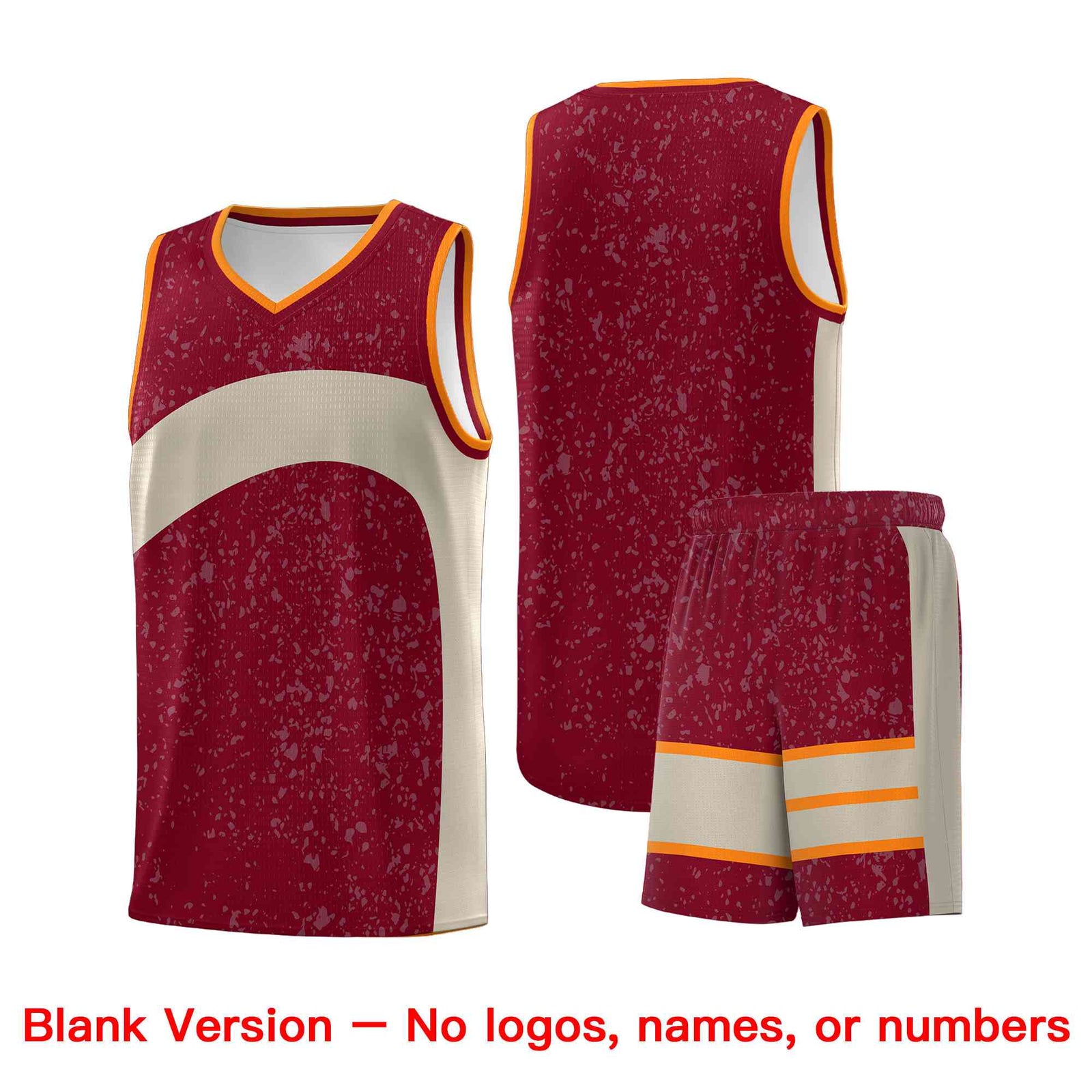 Custom Maroon Brazilian Sand Dot Graffiti Pattern Irregular Team Names Sports Uniform Basketball Jersey| KXKSHOP