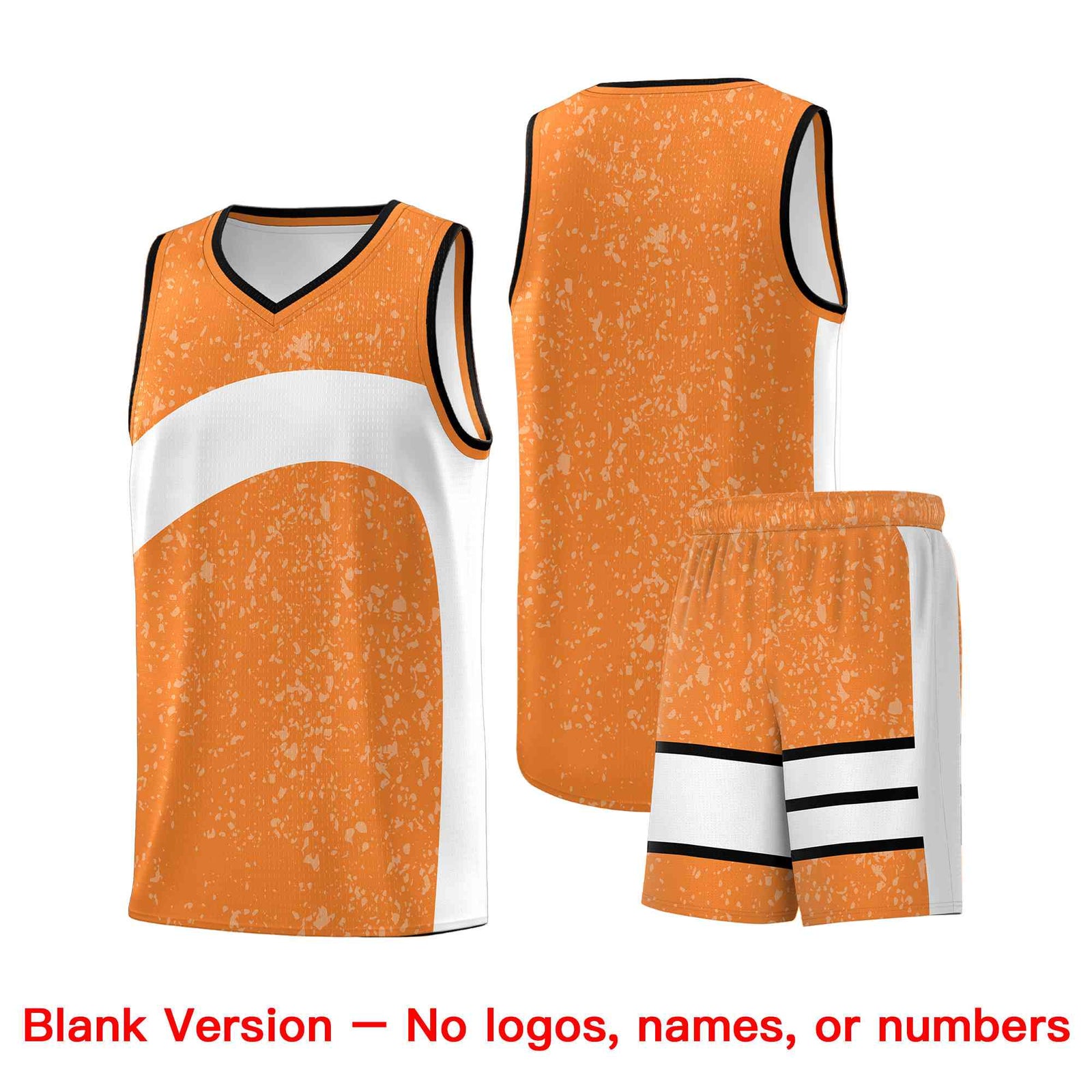 Custom Gold Orange White Dot Graffiti Pattern Irregular Team Names Sports Uniform Basketball Jersey| KXKSHOP