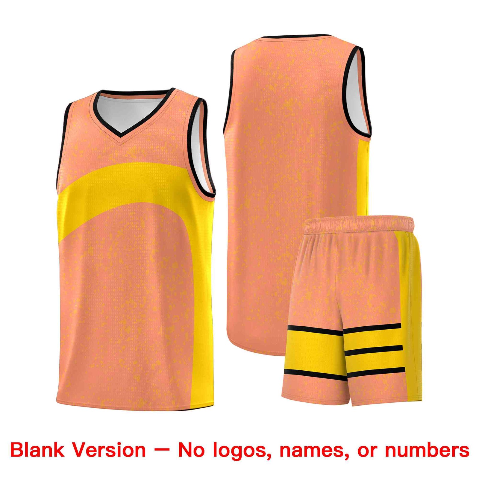 Custom Light Orange Gold Dot Graffiti Pattern Irregular Team Names Sports Uniform Basketball Jersey| KXKSHOP