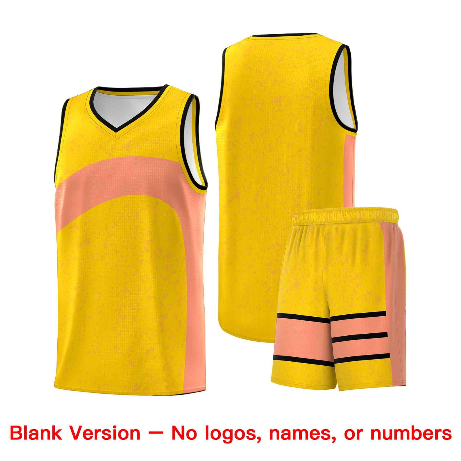 Custom Gold Light Orange Dot Graffiti Pattern Irregular Team Names Sports Uniform Basketball Jersey