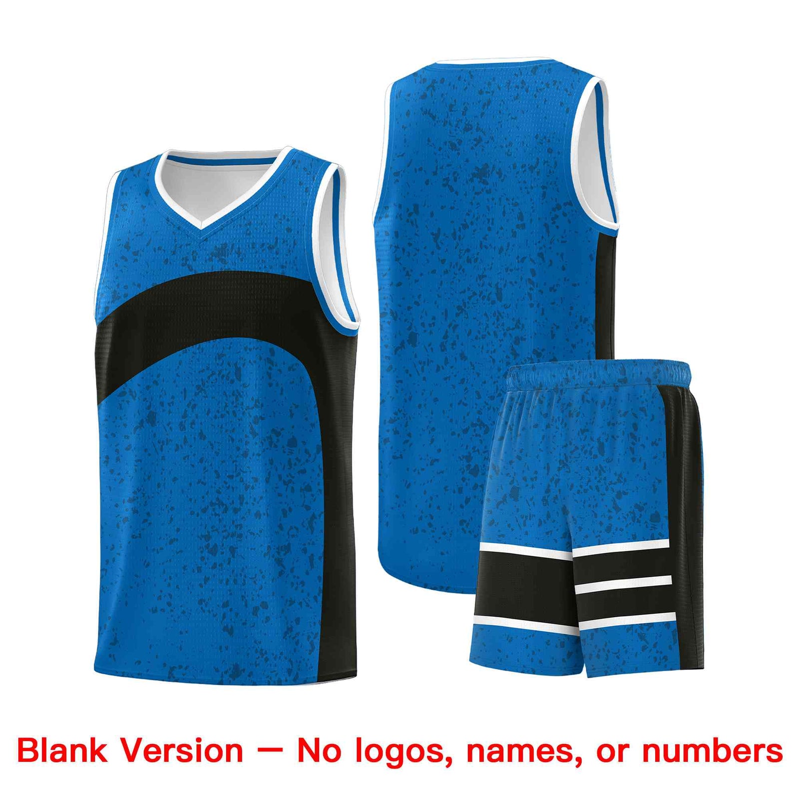 Custom Royal Black Dot Graffiti Pattern Irregular Team Names Sports Uniform Basketball Jersey| KXKSHOP