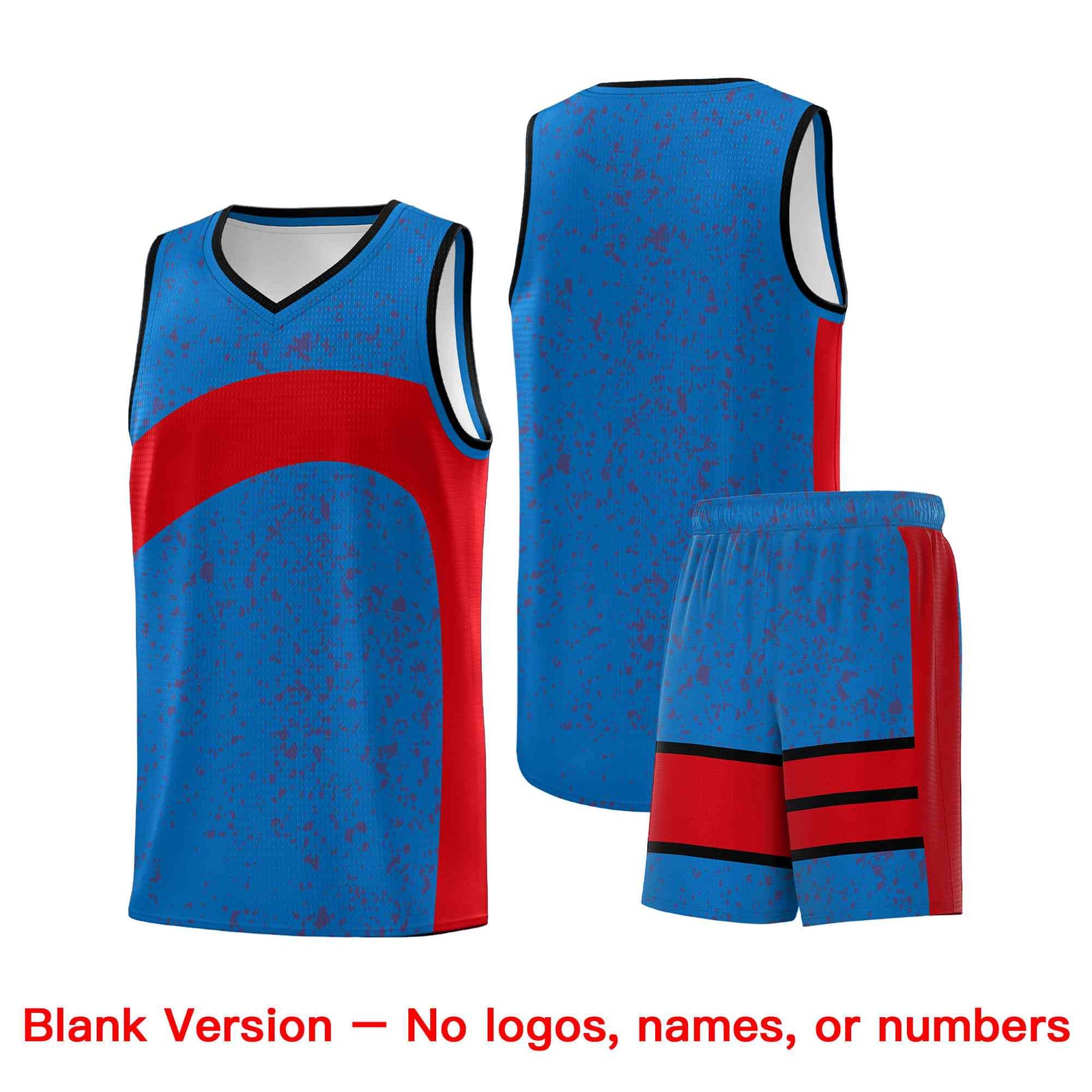 Custom Royal Red Dot Graffiti Pattern Irregular Team Names Sports Uniform Basketball Jersey| KXKSHOP