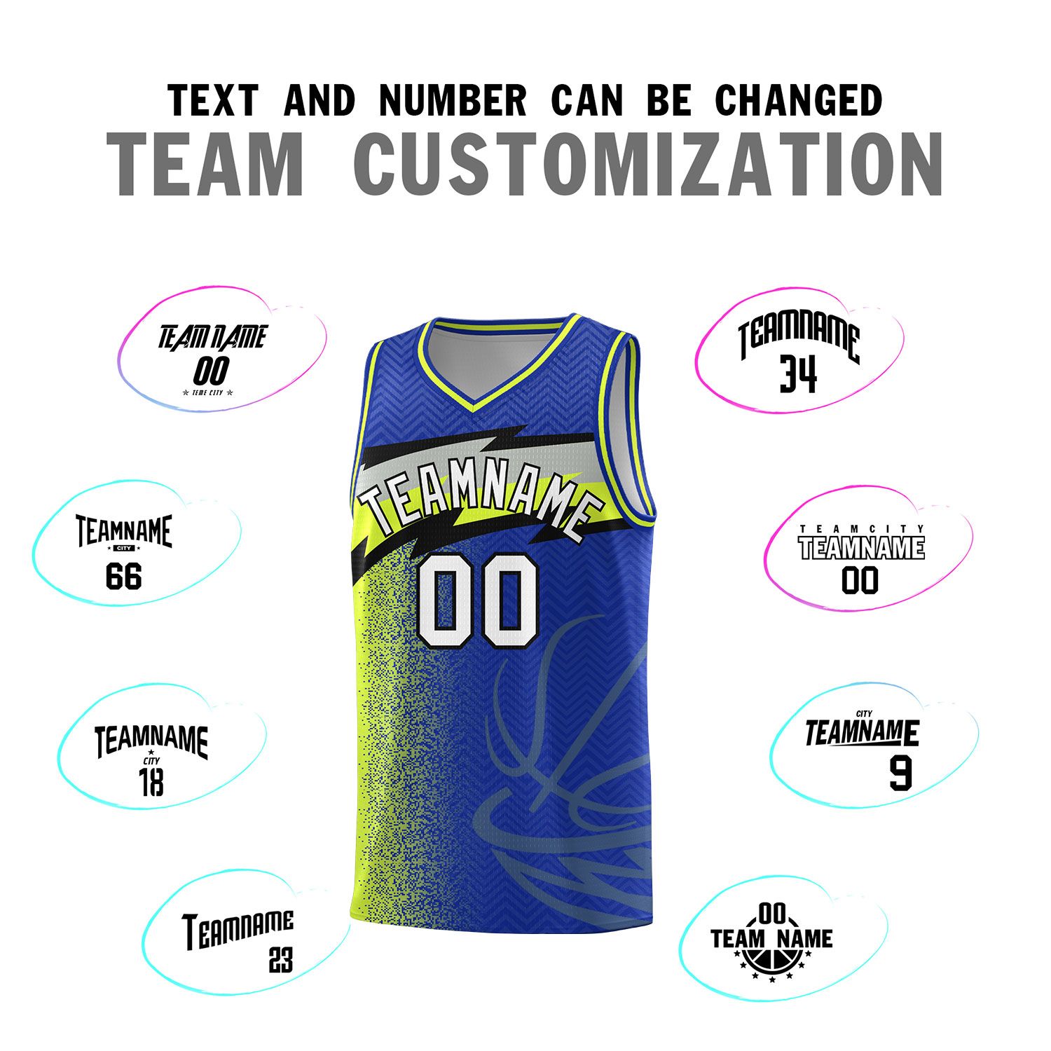 Custom Royal Dot Scatter Graffiti Pattern Sports Uniform Basketball Jersey