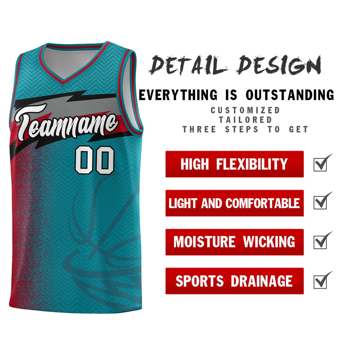 Custom Aqua Dot Scatter Graffiti Pattern Sports Uniform Basketball Jersey