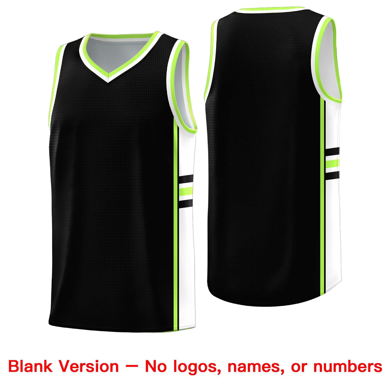 Custom Youth Basketball Jersey - Black White Two-Tone Classic Varsity Uniform