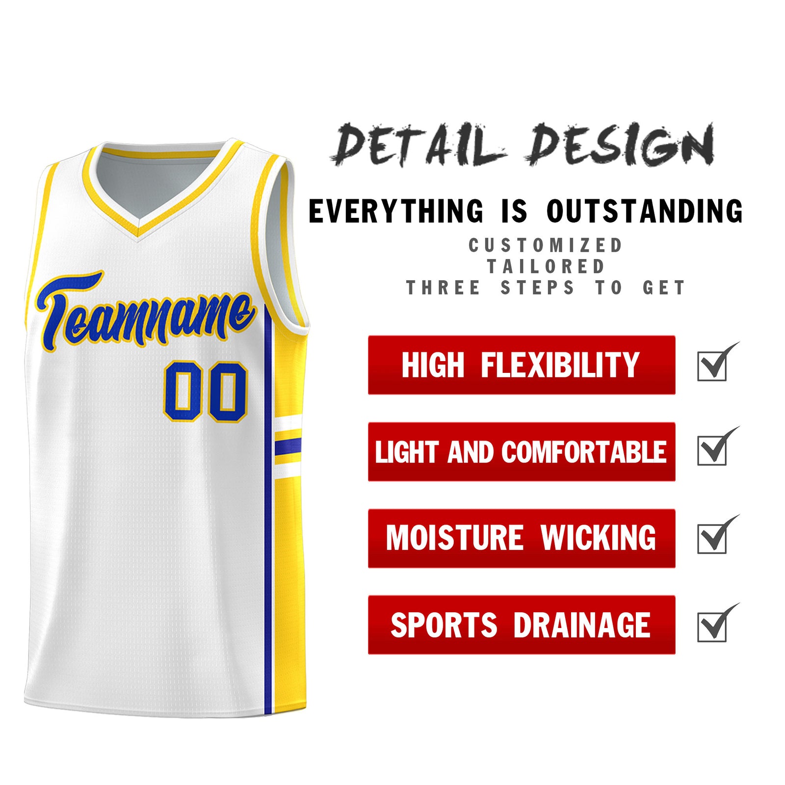 Custom Youth Basketball Jersey - White Fluorescent Yellow Two-Tone Varsity Jersey Set