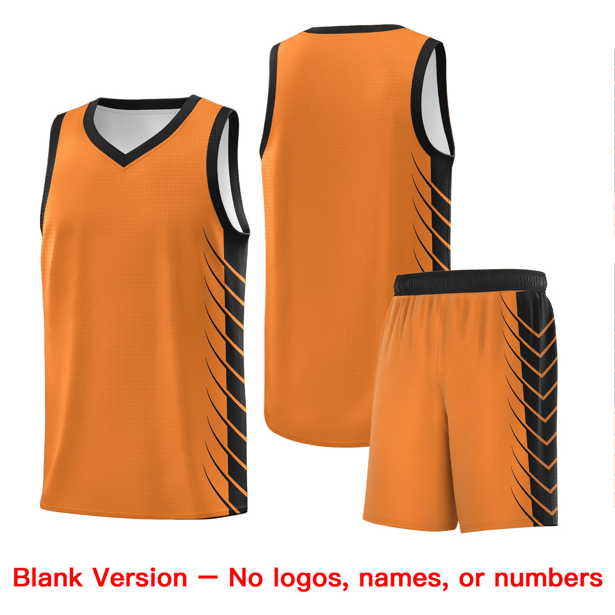 Custom Gold Orange Black Personalized Side Symmetrical Line Pattern Sports Uniform Basketball Jersey| KXKSHOP
