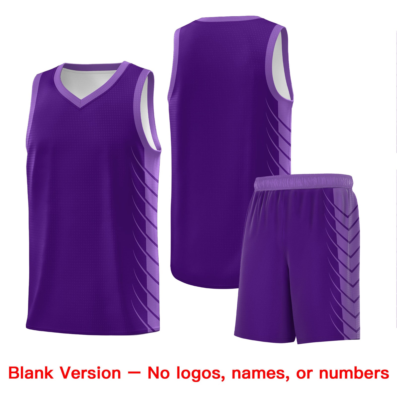 Custom Purple Light Purple Personalized Side Symmetrical Line Pattern Sports Uniform Basketball Jersey| KXKSHOP