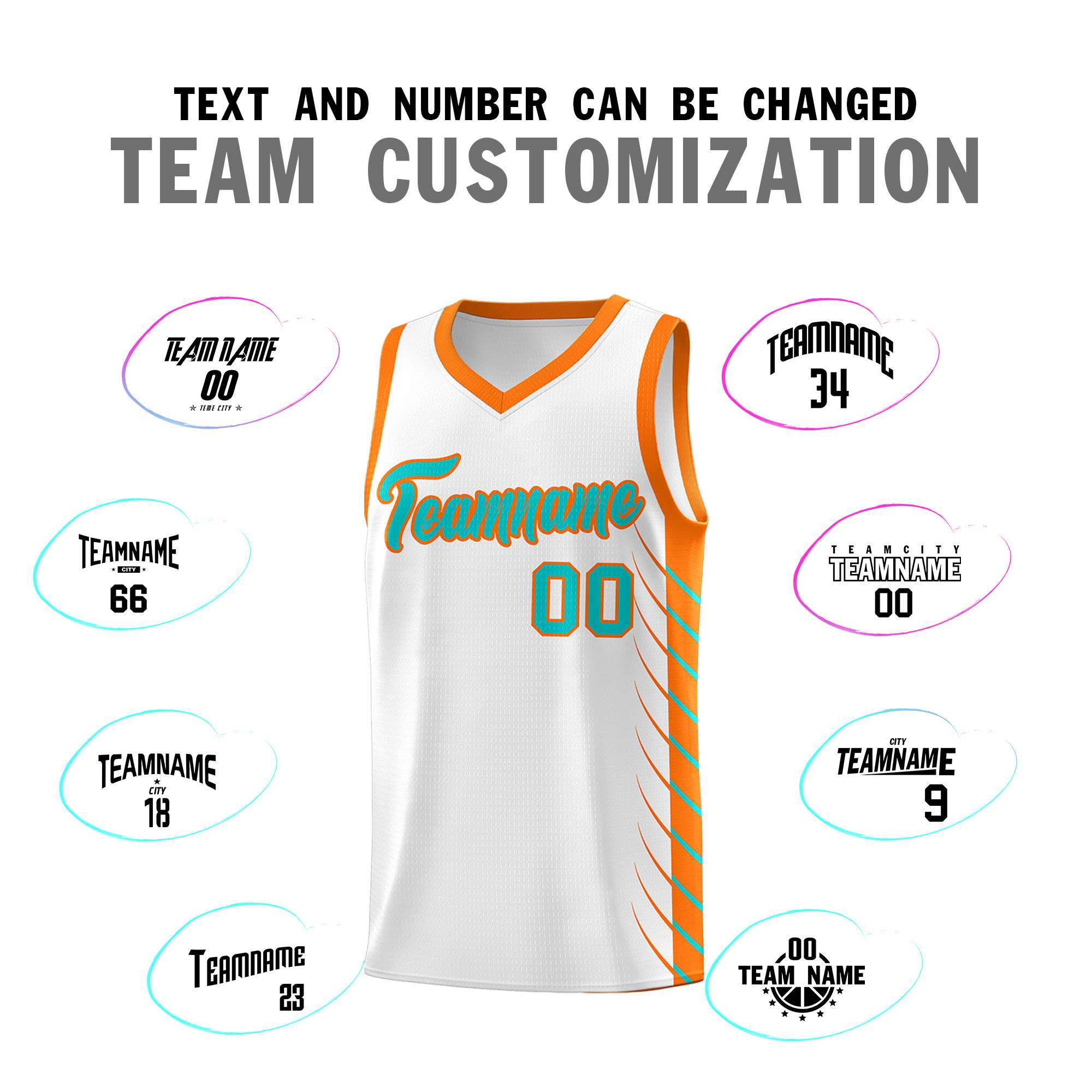Custom White Sky Blue Personalized Side Symmetrical Line Pattern Sports Uniform Basketball Jersey