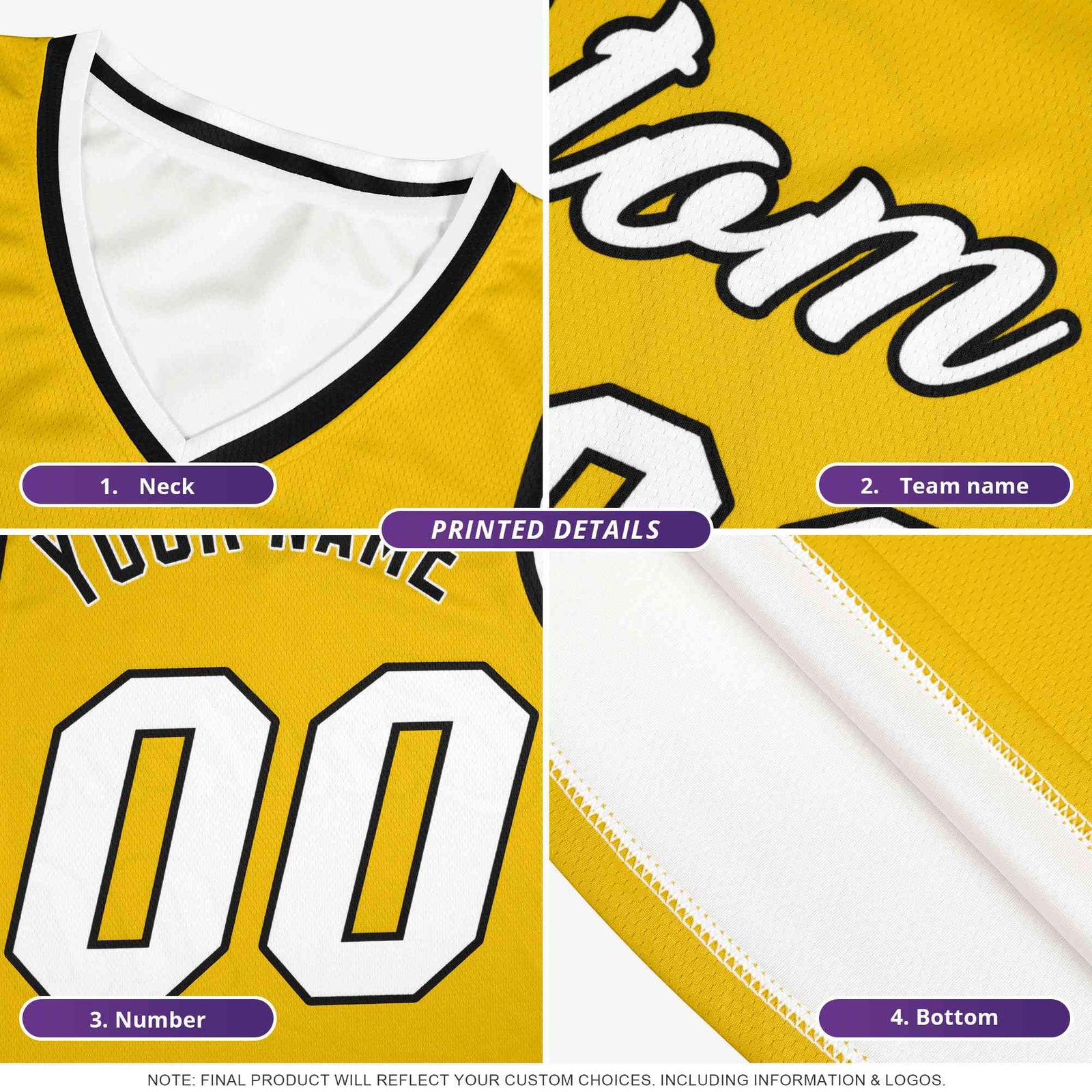 Custom Youth Basketball Uniform Royal White Two Tone Side Star Add Name Number & Logo