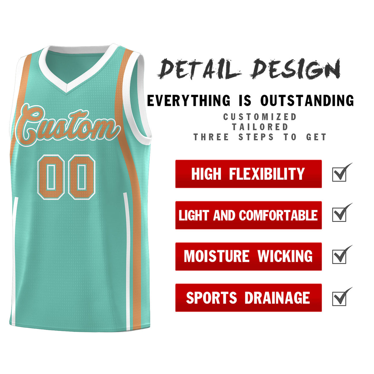 Custom Bright Green Buckskin Brown AND White Basketball Jersey