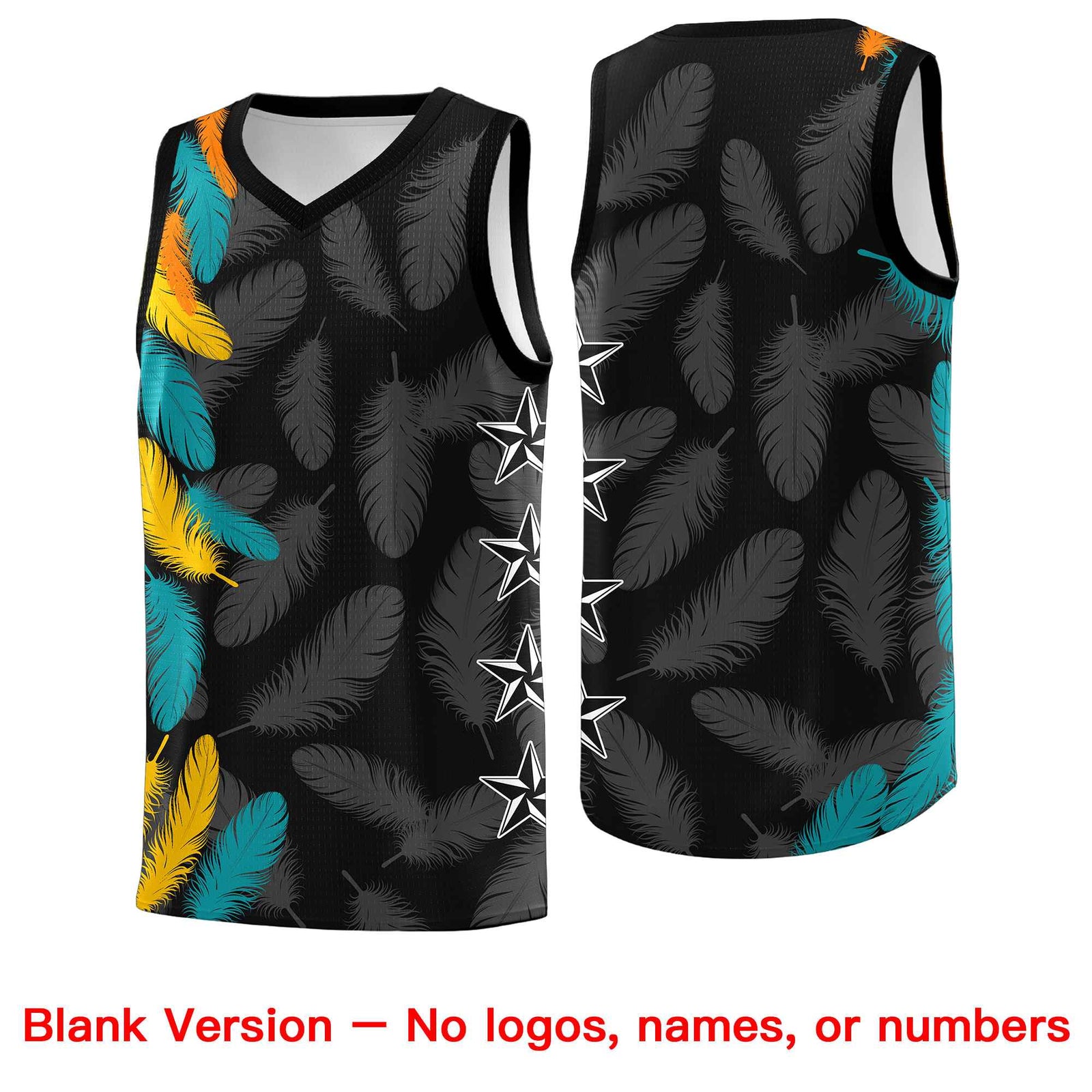 Custom Youth Basketball Jersey Navy White Feather Series Sports Uniform