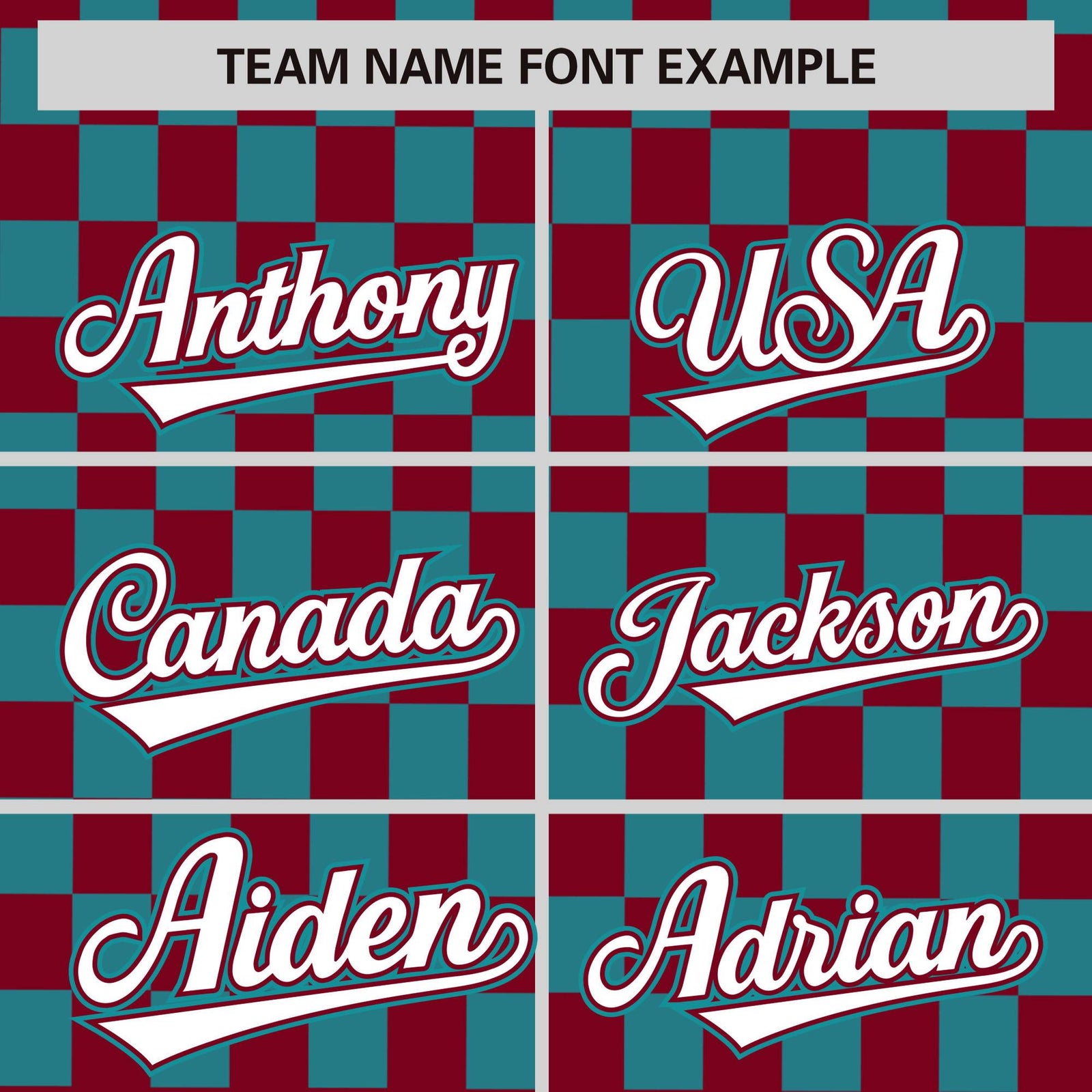 Custom Crimson Aqua Personalized Plaid Fashion Design Authentic Baseball Jersey
